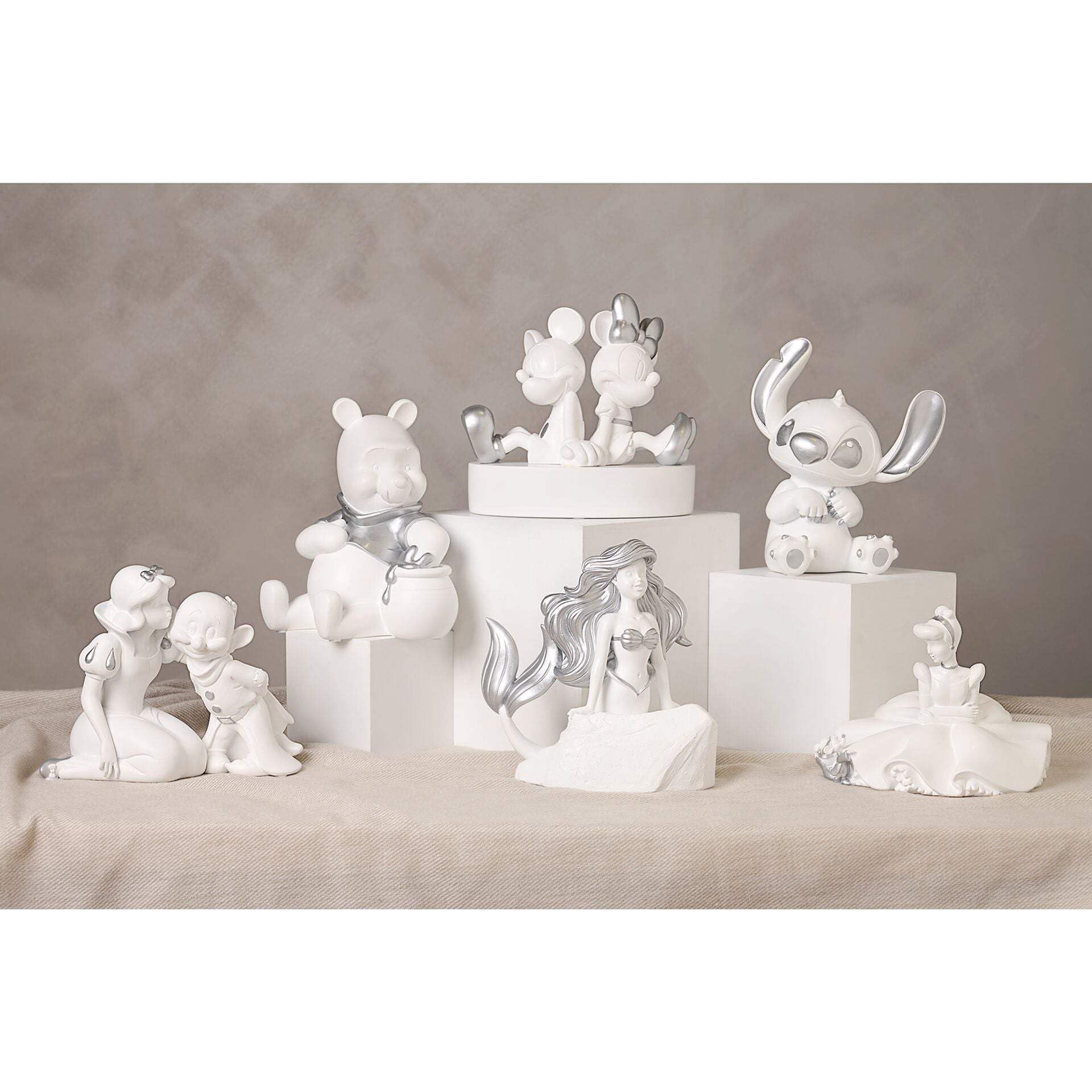 Amazon.co.jp: ディズニー 100 ミッキー&ミニー 貯金箱 ホワイトレジン