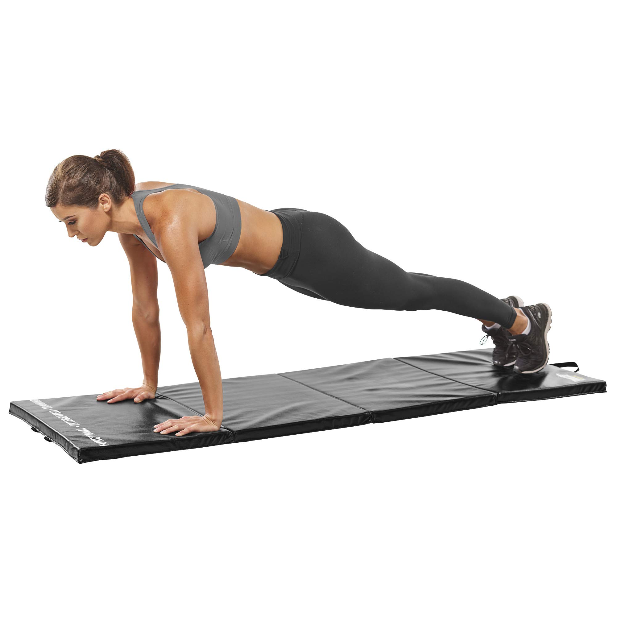 Everlast Folding Exercise Mat 72-Inch by 24-Inch (Black), Exercise