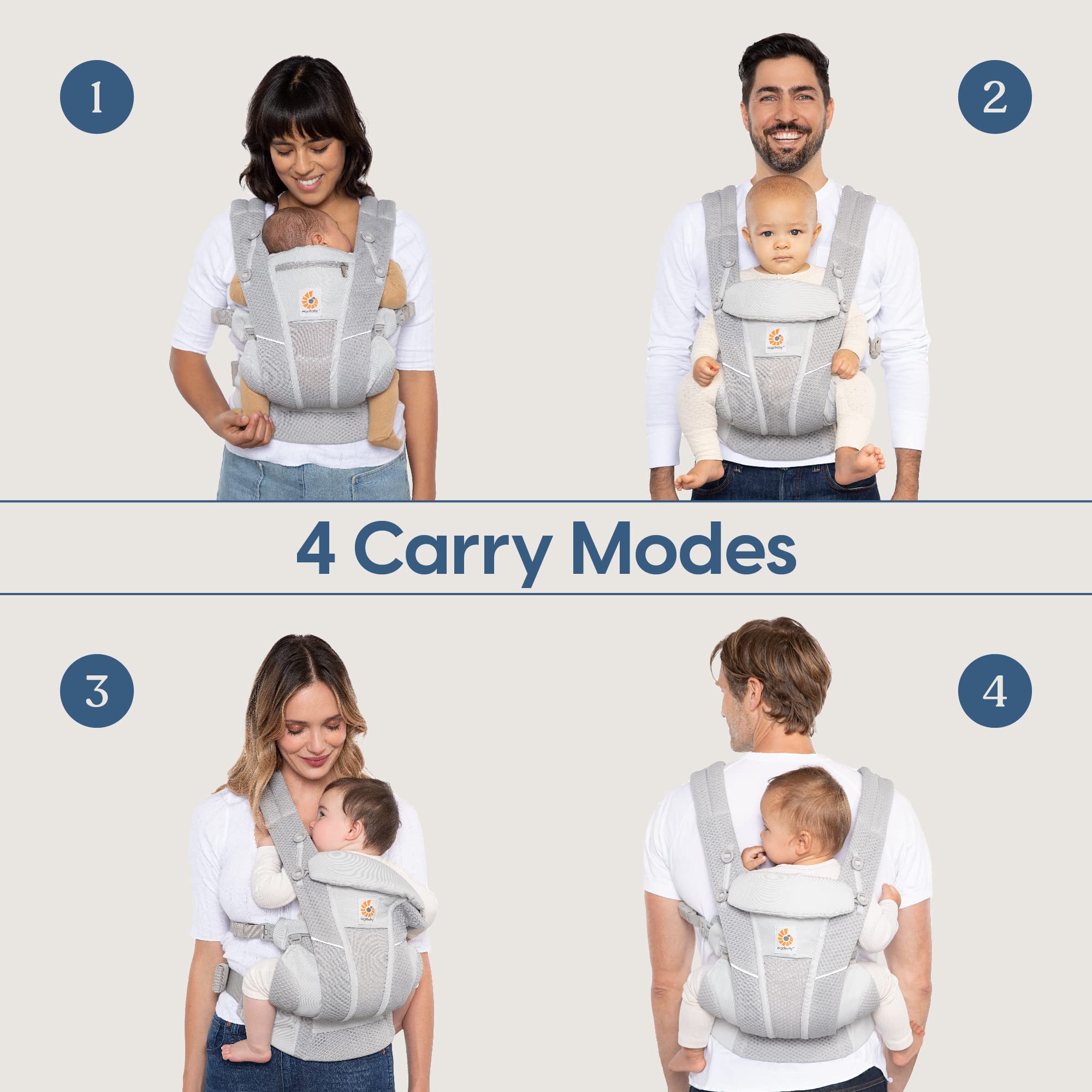 Amazon.com: Ergobaby All Carry Positions Breathable Mesh Baby