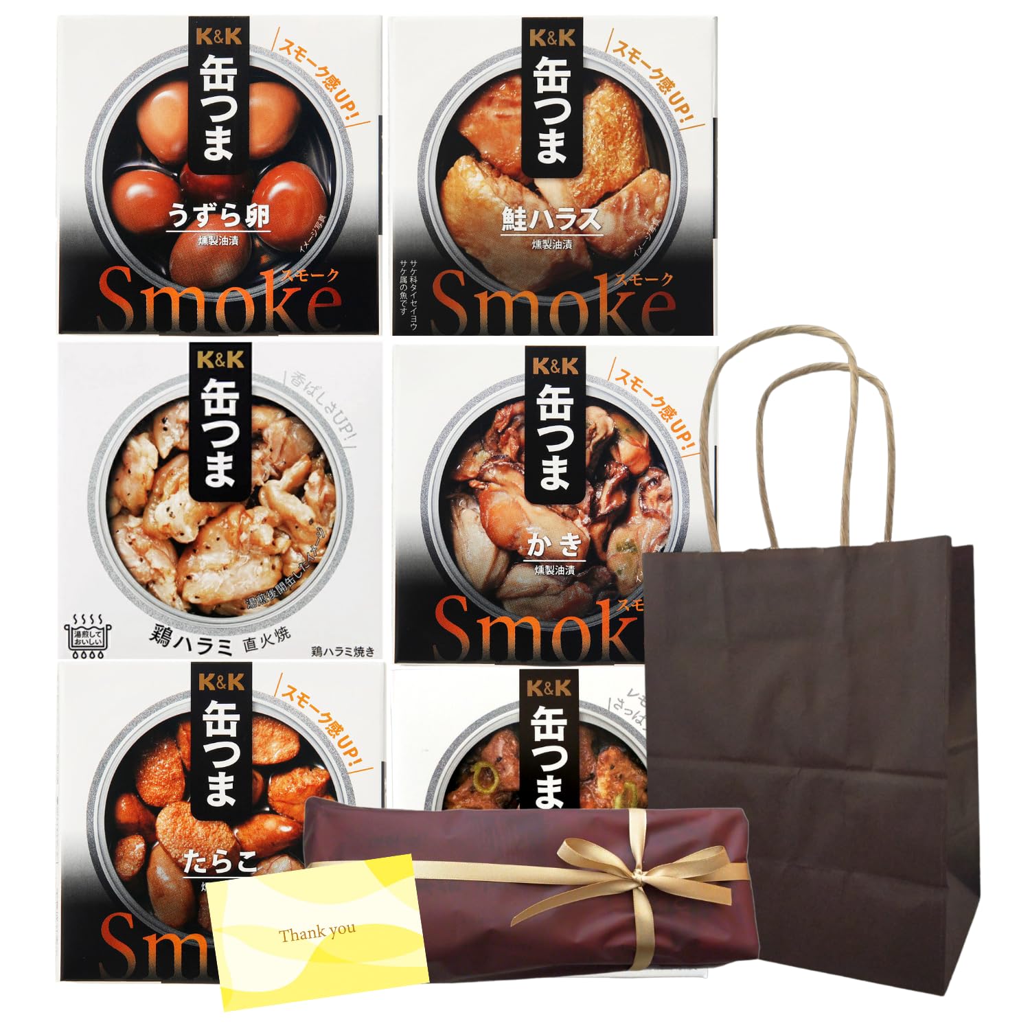 Amazon.co.jp: 【 K&K 缶つま ギフト 6種 セット 】高級 缶詰