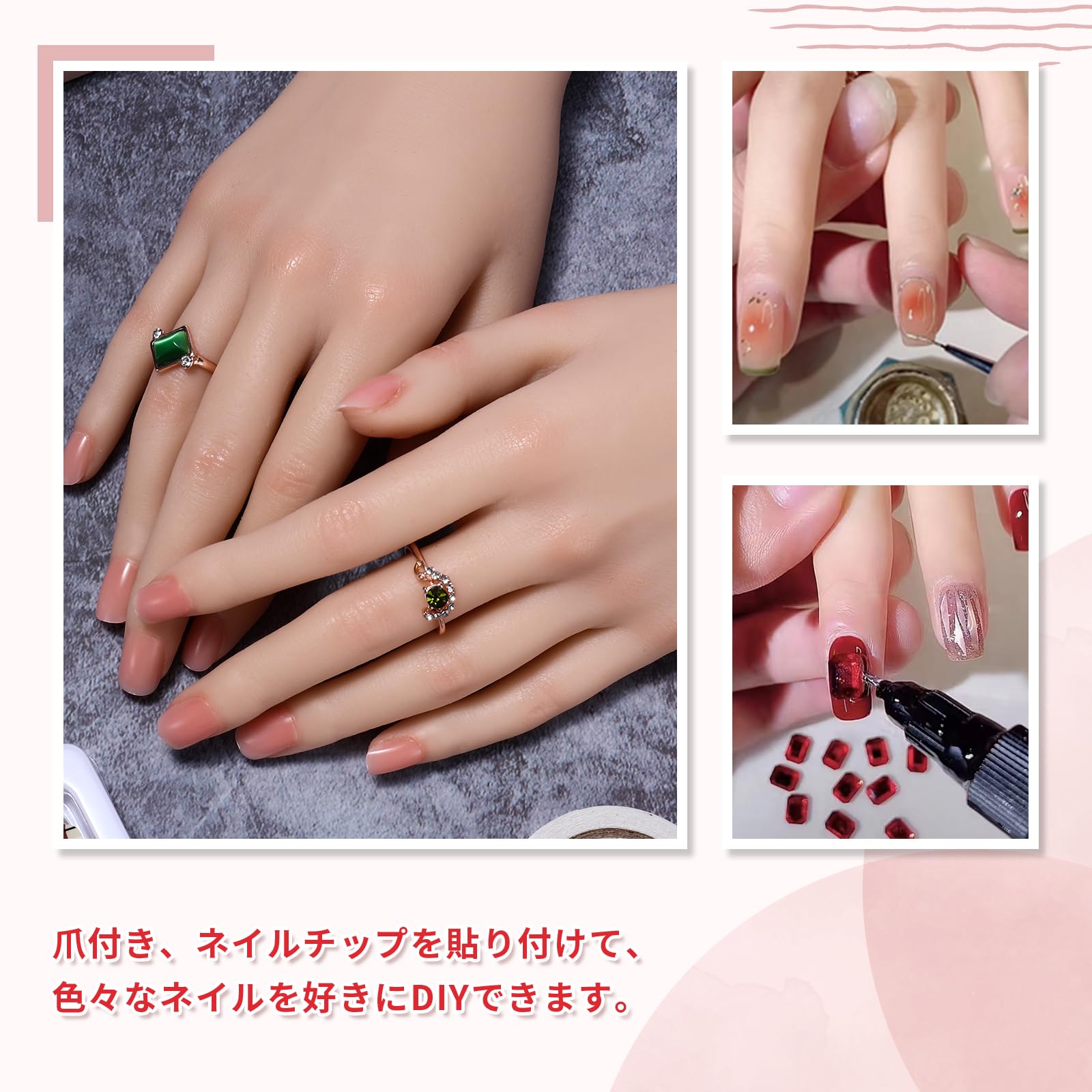 Amazon | SILI FEELEER ハンドモデル シリコン手 手 模型 女性の手