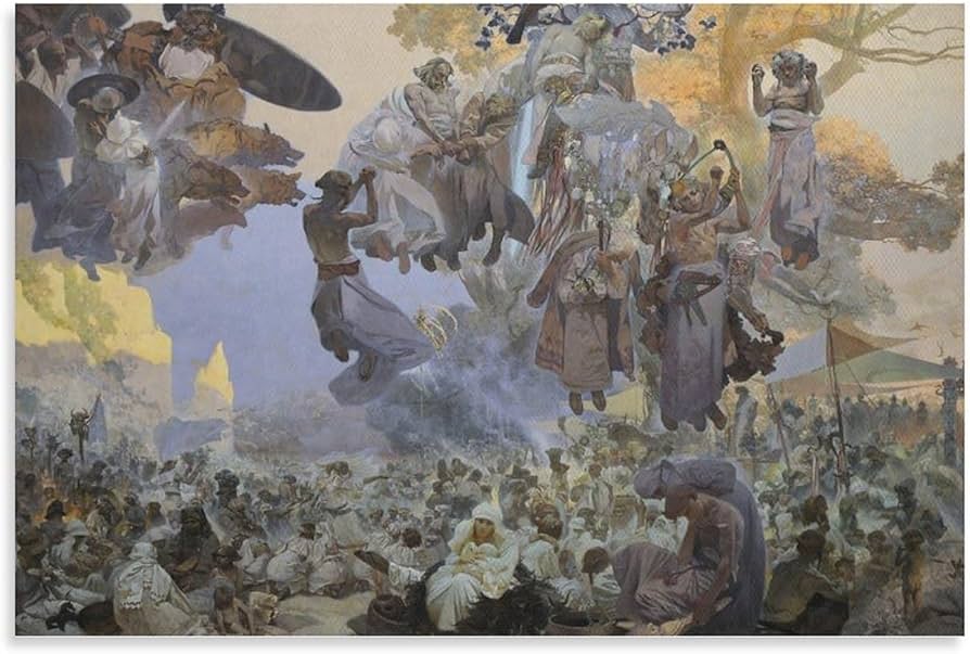 Amazon.co.jp: Alphonse Muchaアルフォンス・ミュシャポスター『スラヴ