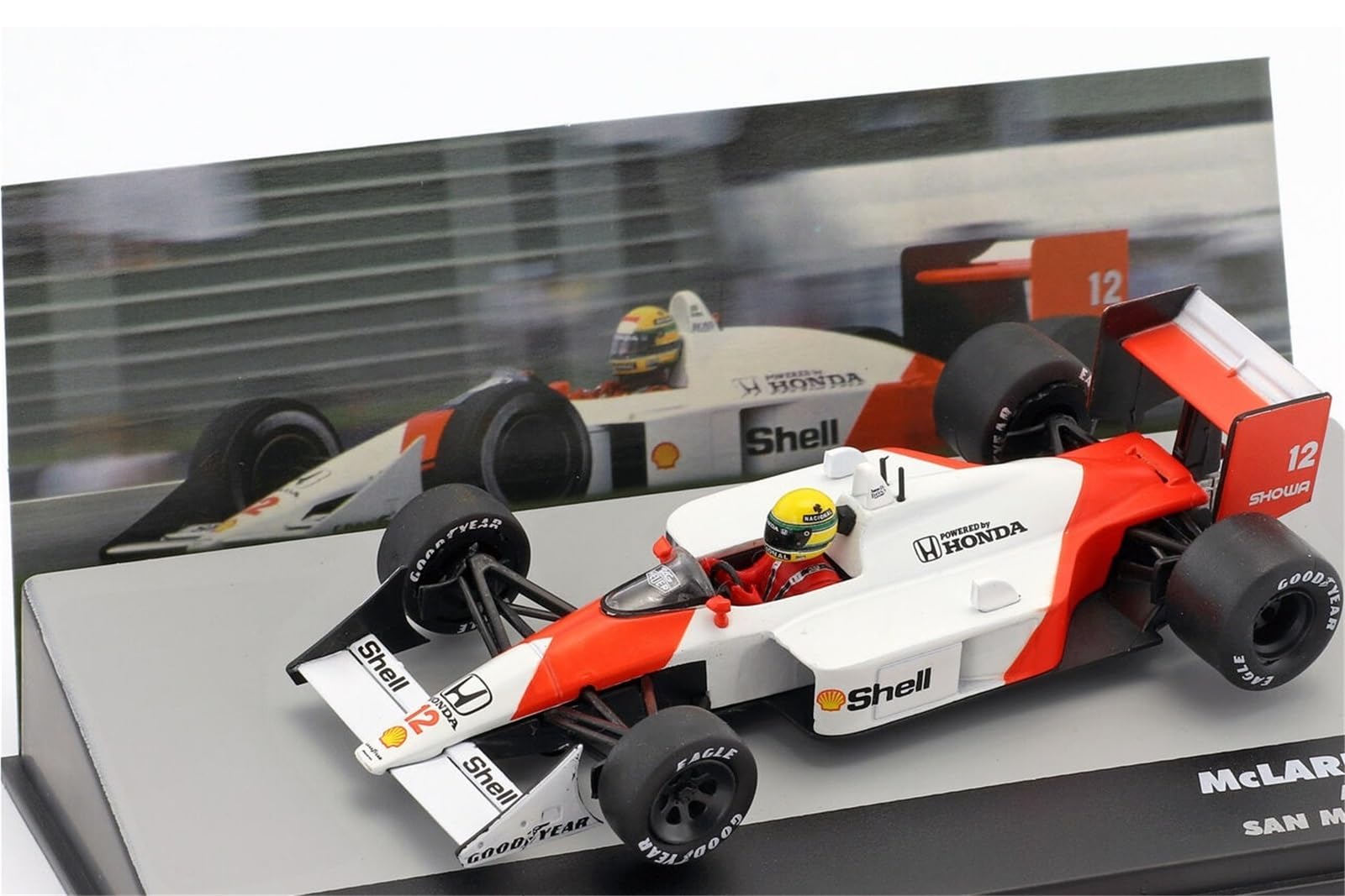Amazon | スケール車 1:43 セナ マクラーレン MP4/4#12 1988 優勝