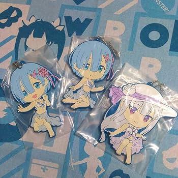 Amazon.co.jp: Re:ゼロから始める異世界生活 ラバー キーホルダー きゅ