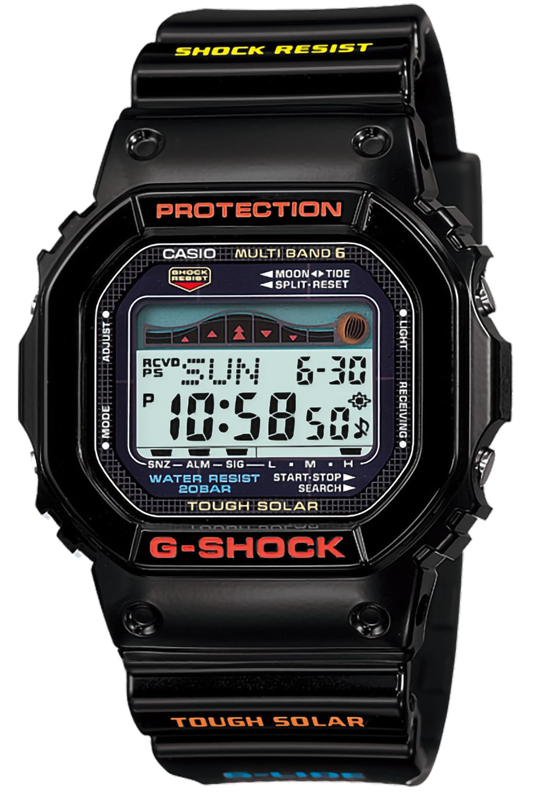 Relógio Masculino Casio GWX-5600-1JF G-Shock G-Lide Resistente com