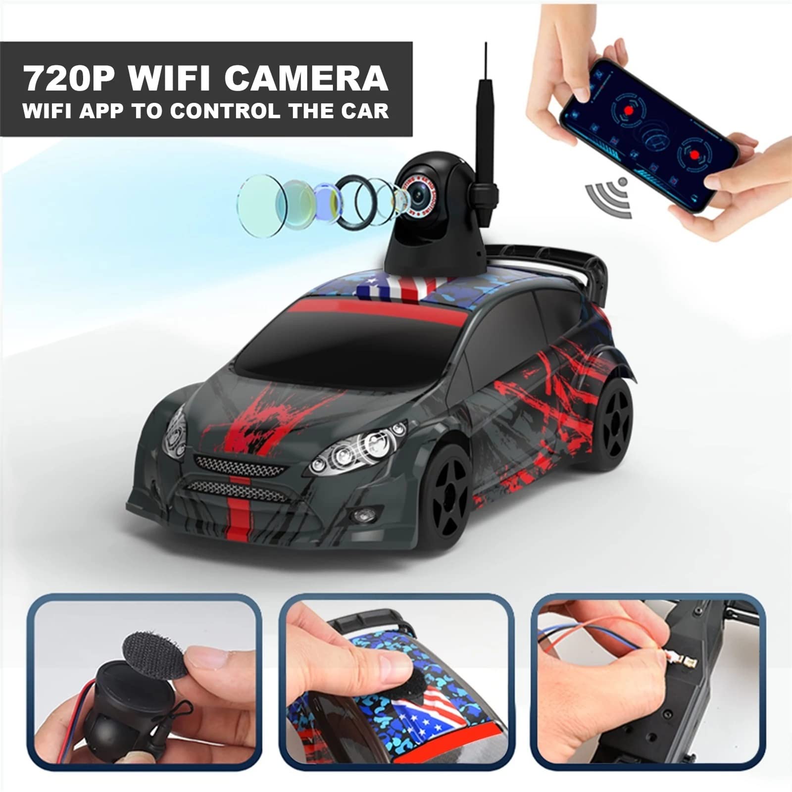 Amazon.co.jp: ラジコンカー 1/24 2.4GHz RCレースカーの高速 RC