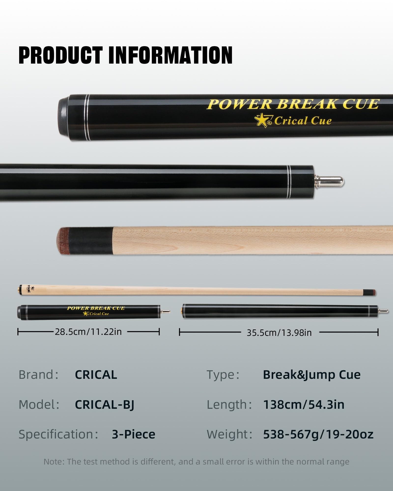 Amazon.co.jp: CRICAL ヘビーヒッター ジャンプブレイクキュー 3ピース