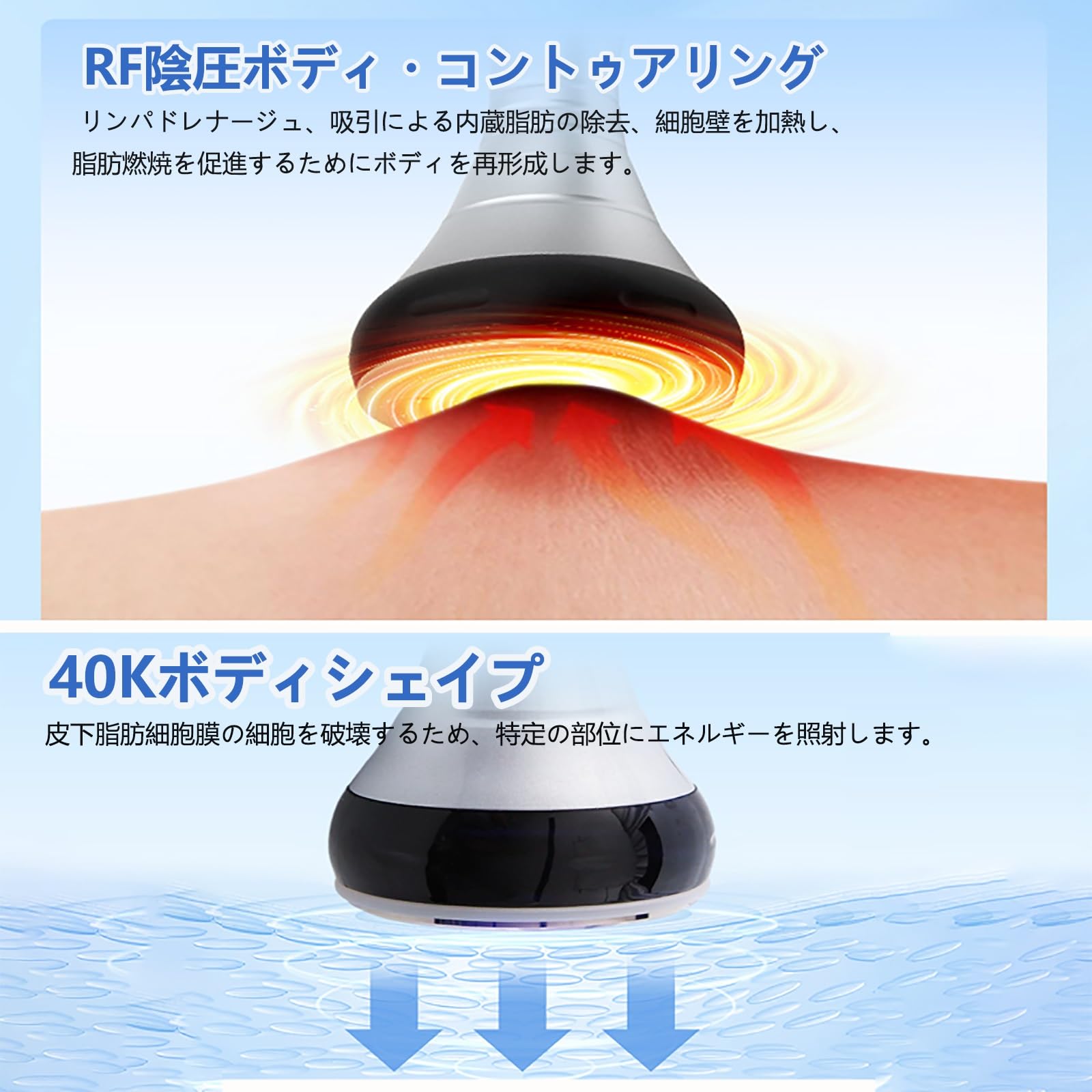 Amazon.co.jp: キャビテーション 4in1 40KHZ キャビテーション+光