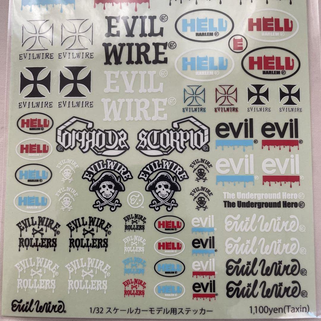 Amazon.co.jp: evilwire sticker 1 32 mini 4WD : Toys & Games
