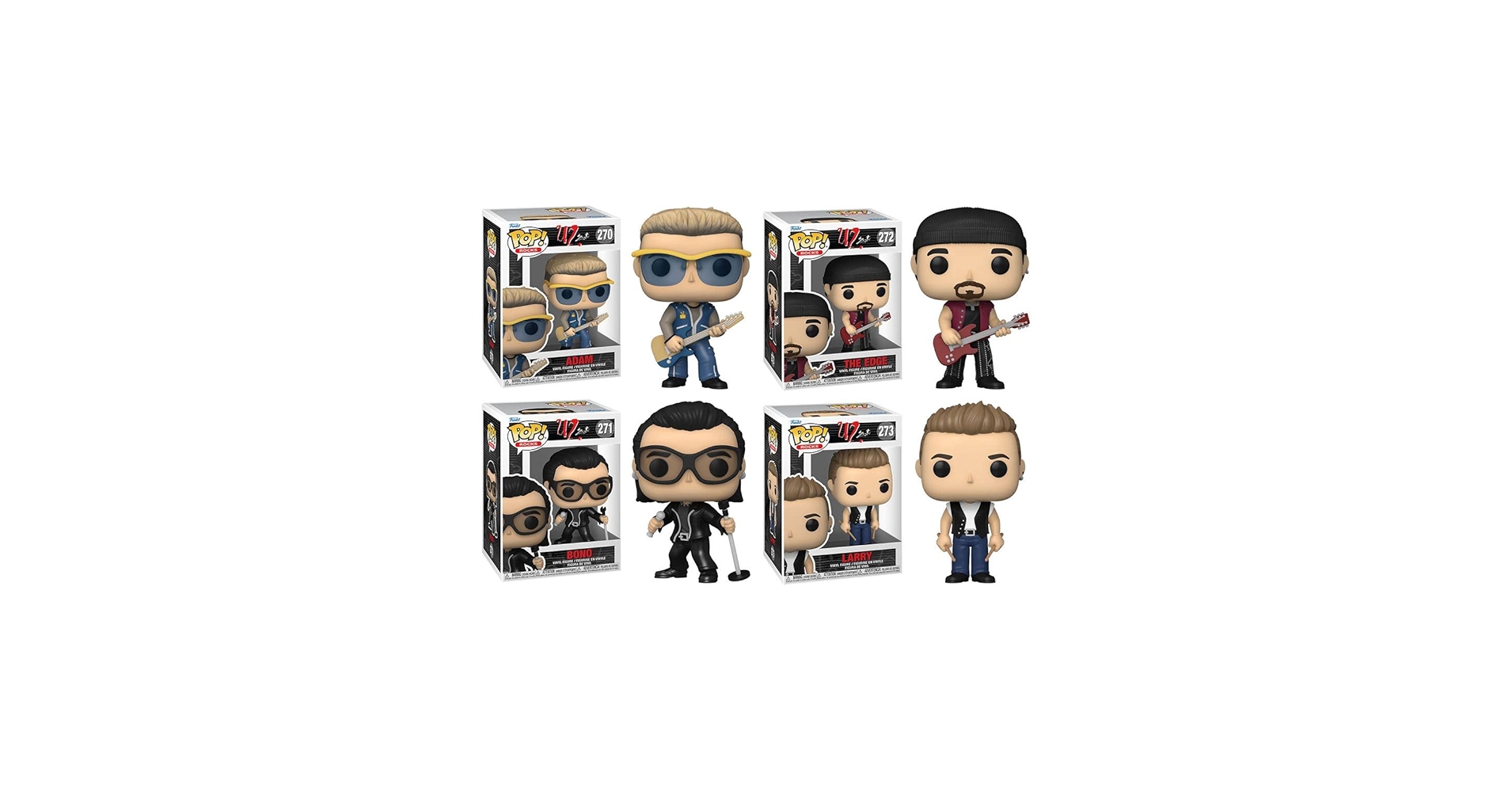 Amazon.com - U2 (ZooTV) Funko Pop! Rocks Complete Set (4)