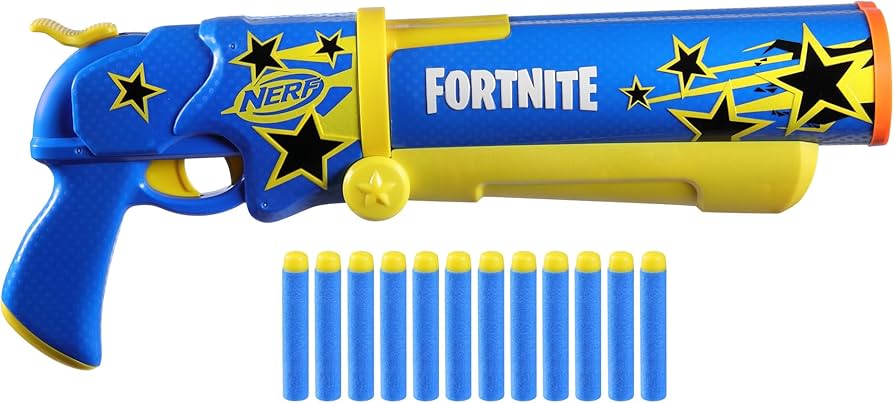 Amazon.com: Nerf Fortnite Half Tone Hero Dart Blaster : Toys & Games