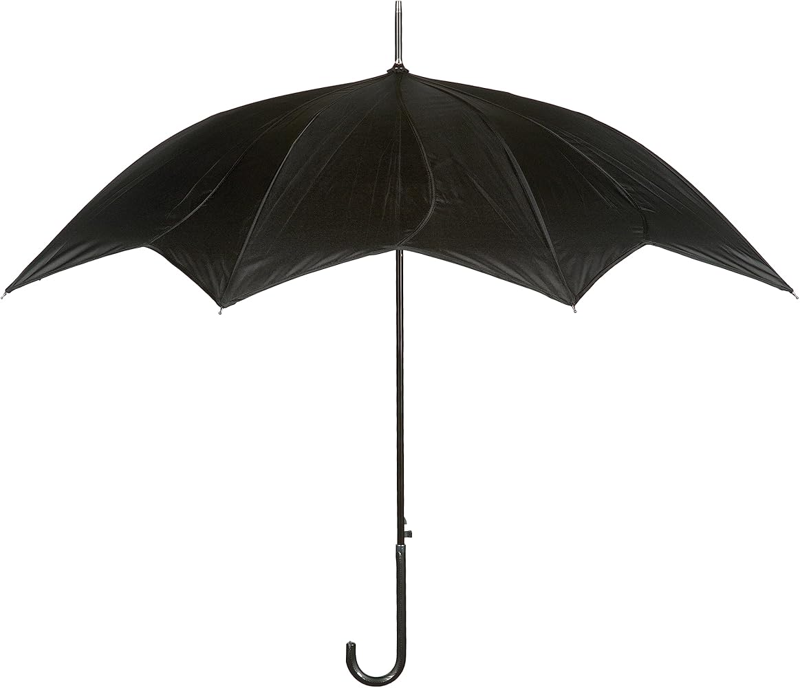 Amazon | Bittek TAM クラシックブラック傘 Jハンドル付き自動オープン