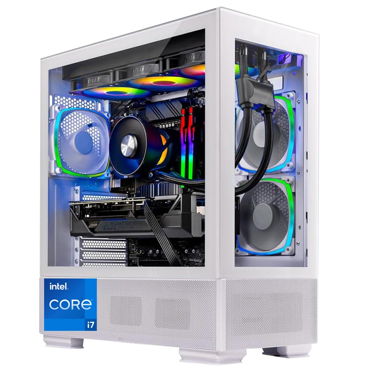 Skytech Azure Gaming PC, Intel i7 14700F 2.1 GHz, RTX 4070 Super