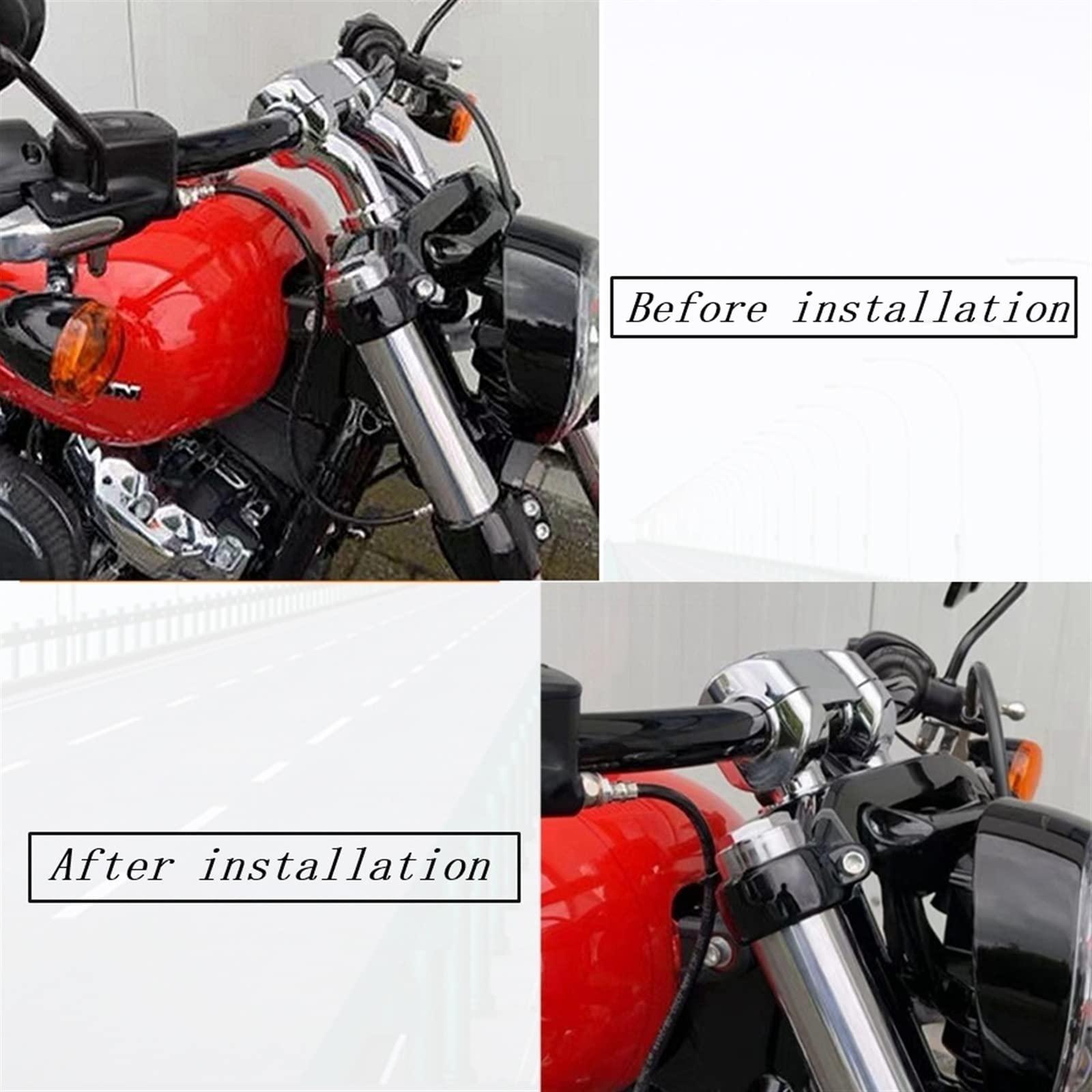 Amazon.co.jp: ハンドルポスト バイク ハーレー用 ダイナ用 ファット