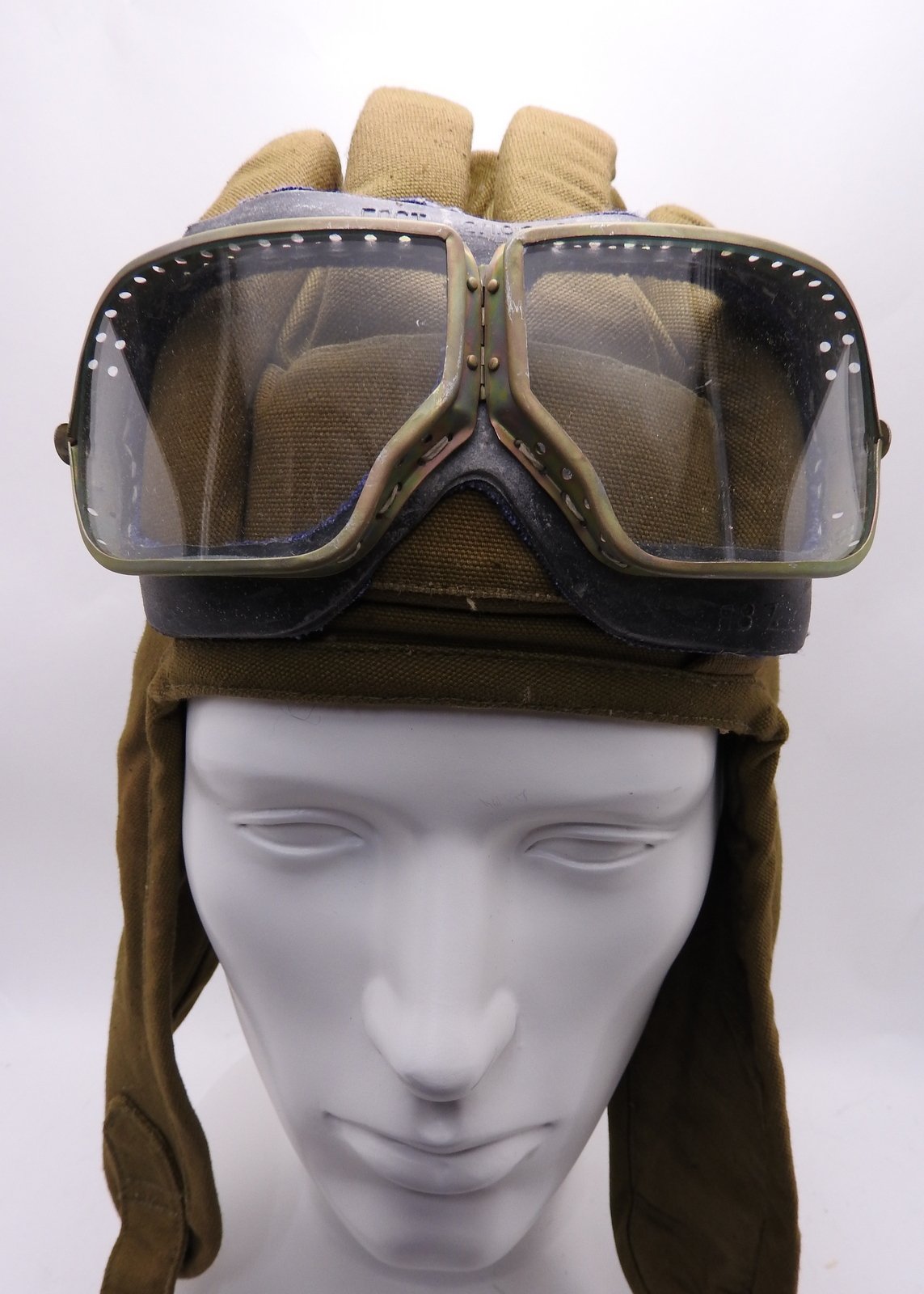 Amazon | ソビエト軍 ロシア ゴーグル 戦車兵 パイロット 実物 WW2