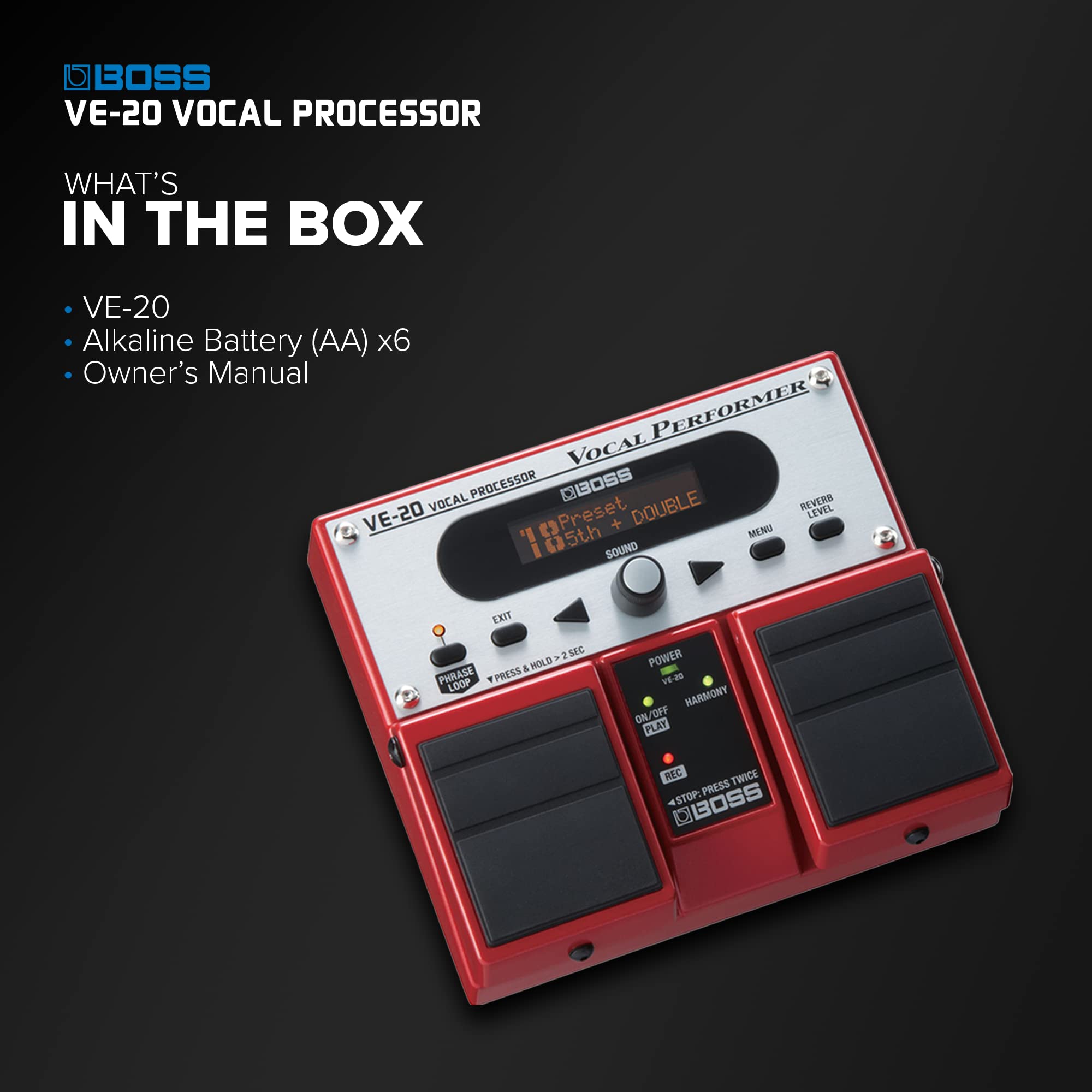 Amazon | BOSS Vocal Processor VE-20 | エフェクター・プロセッサー