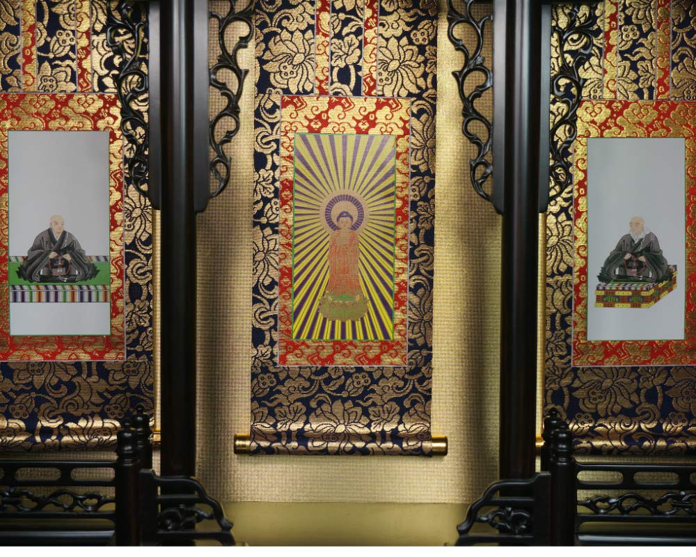 Amazon｜掛軸（仏壇用） 浄土真宗 本願寺派(御西） 30代 脇掛（蓮如