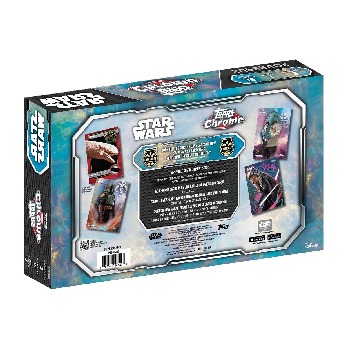 Amazon.com: 2025 Topps Chrome Star Wars SuperBox Trading Card Box