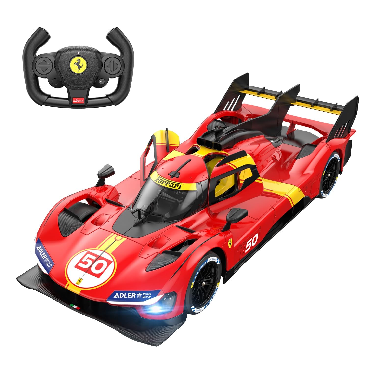 Amazon.co.jp: Rastar RC Cars 1/14フェラーリ499 Pルマンスーパーカー