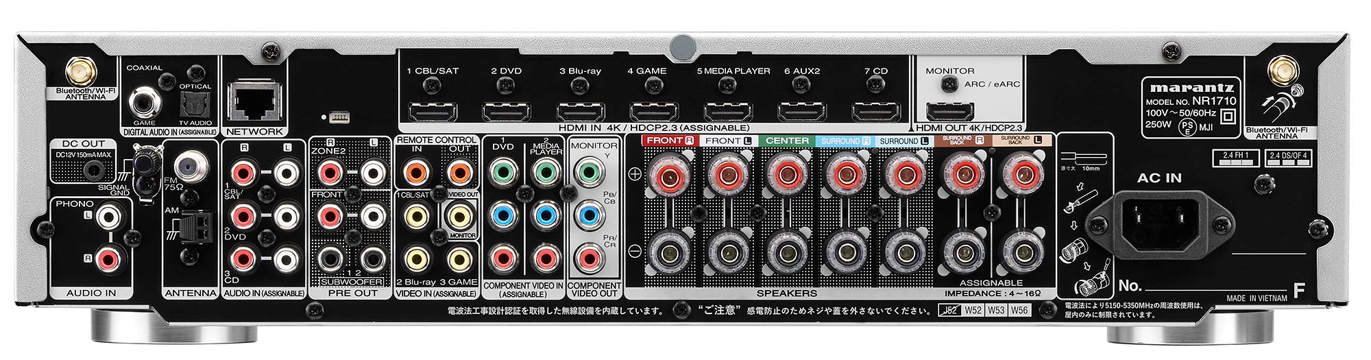 Amazon.co.jp: Marantz NR1710 AV Receiver : Electronics