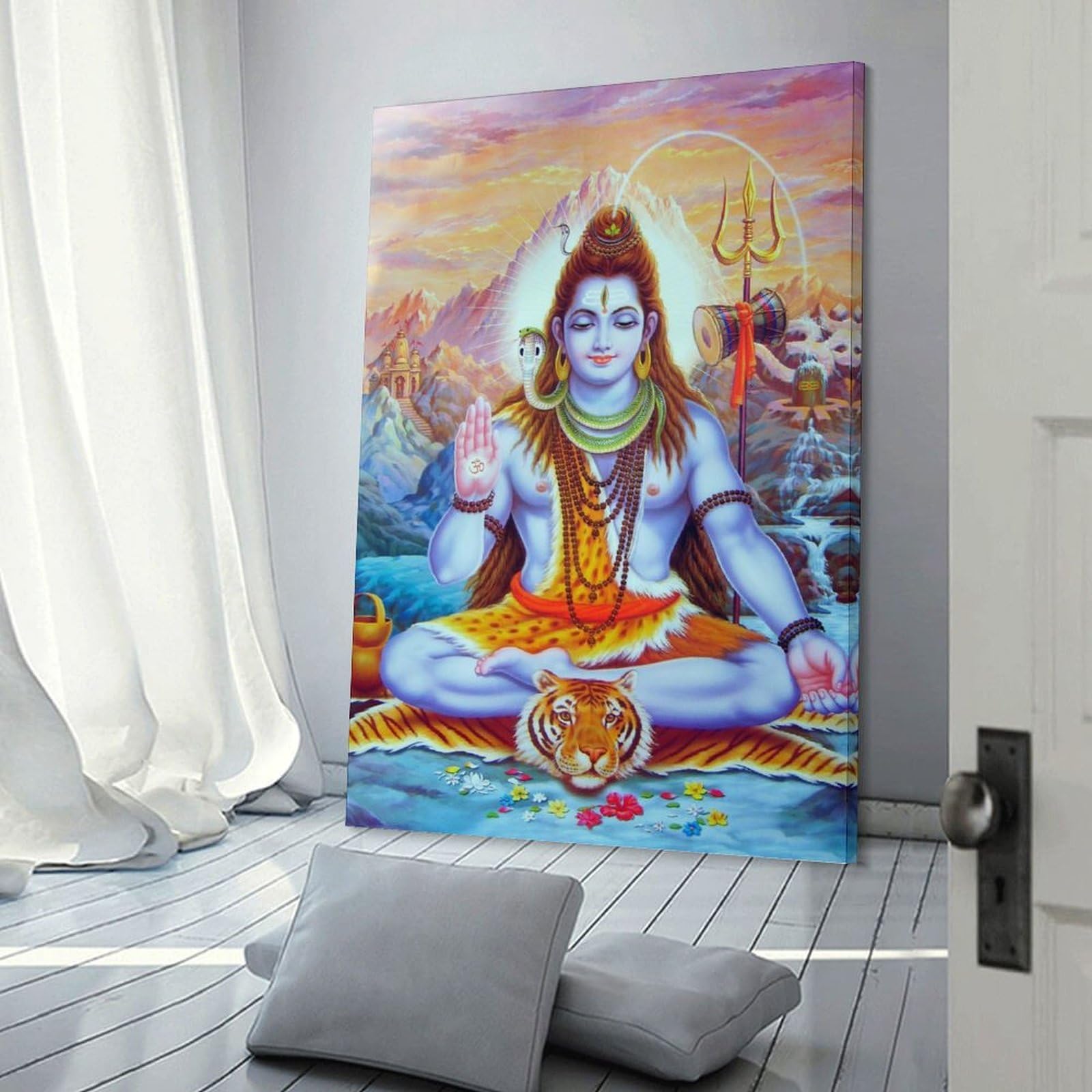 Amazon.co.jp: 壁に の絵画シヴァ神ヒンドゥー教の神々 ヒンドゥー教の