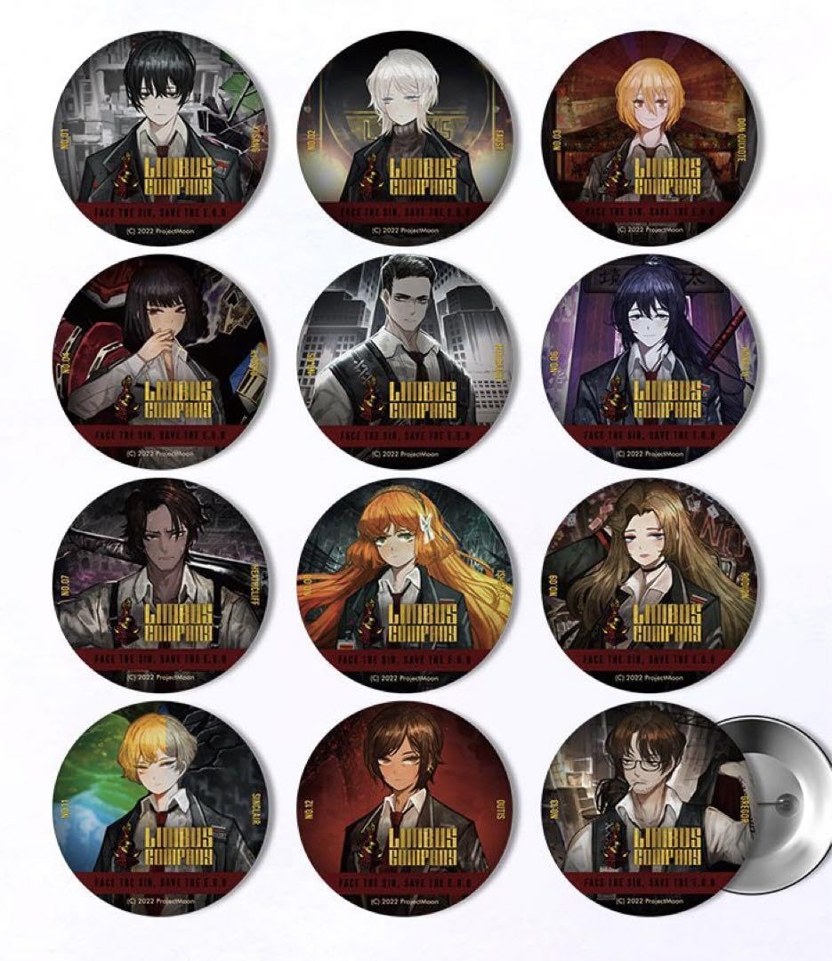 Amazon | Limbus Company リンバスカンパニー 缶バッジ 12個セット