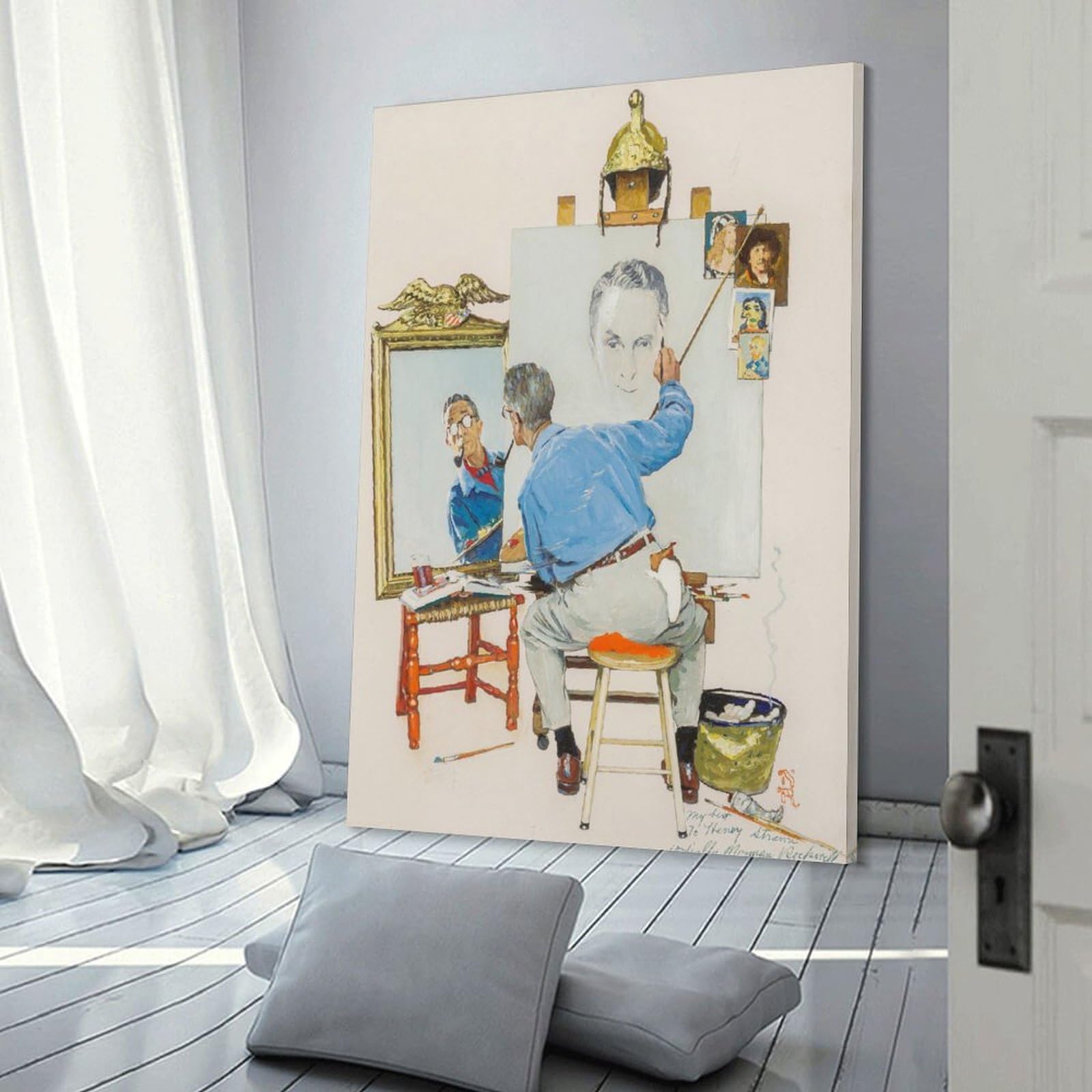 Amazon.co.jp: Norman Rockwell ノーマンロックウェル絵画トリプル