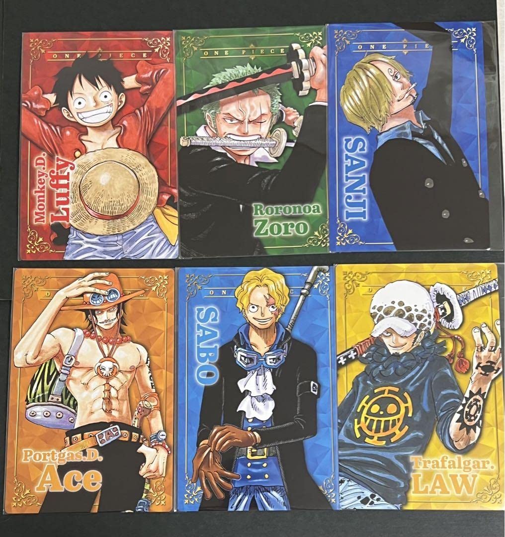 Amazon.co.jp: ポートレートカード ルフィ ゾロ サンジ エース サボ