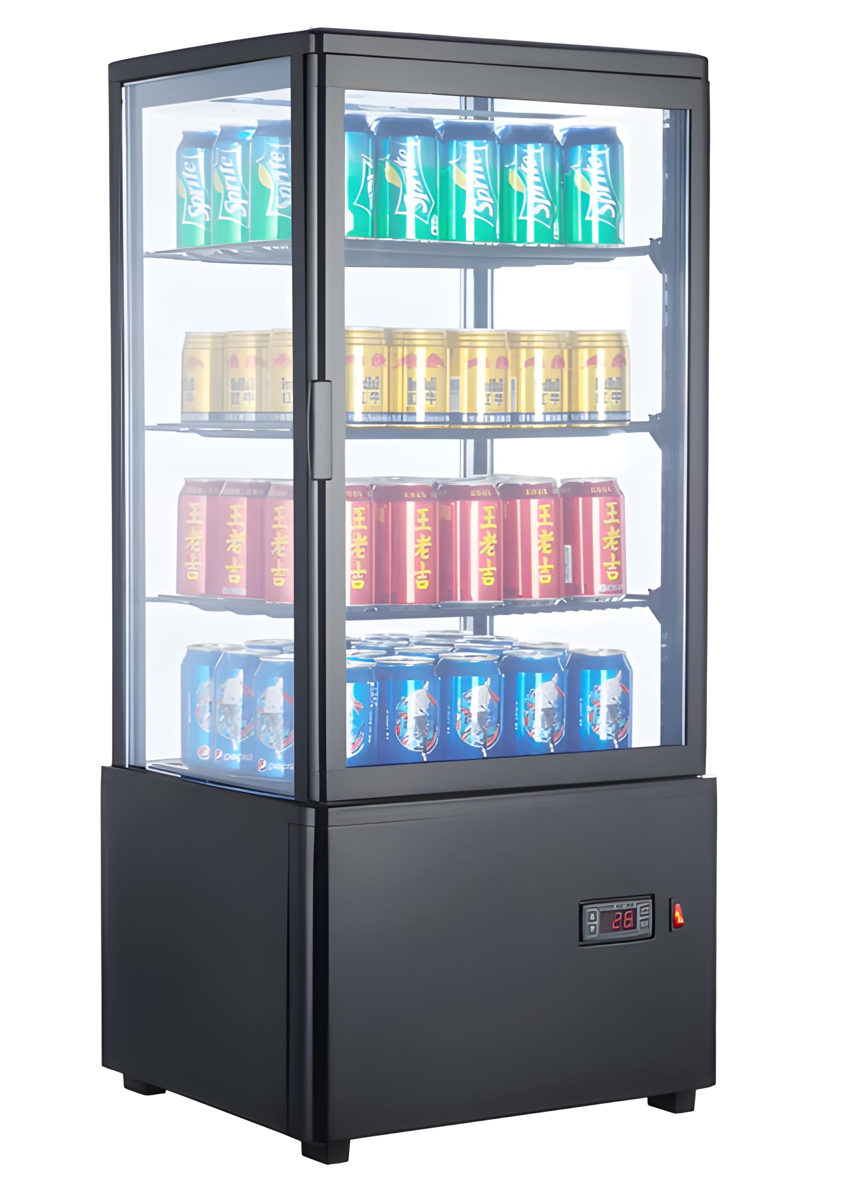 Amazon | 18Depot 冷蔵ショーケース 78L コンパクト 業務・家庭両用