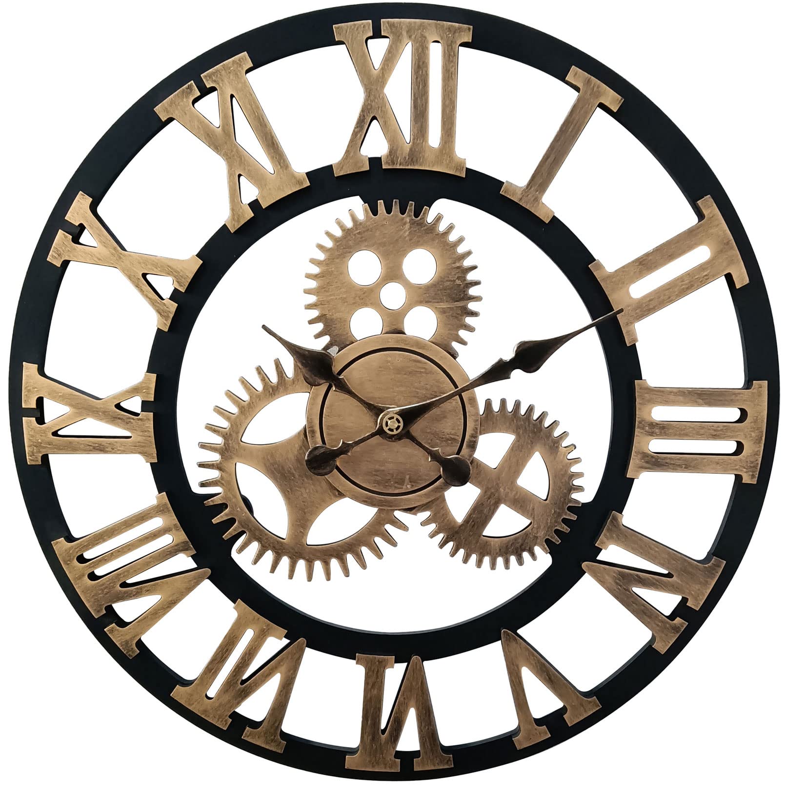 Amazon｜ローマ数字の壁掛け時計 サイレント 非カチカチ数字時計