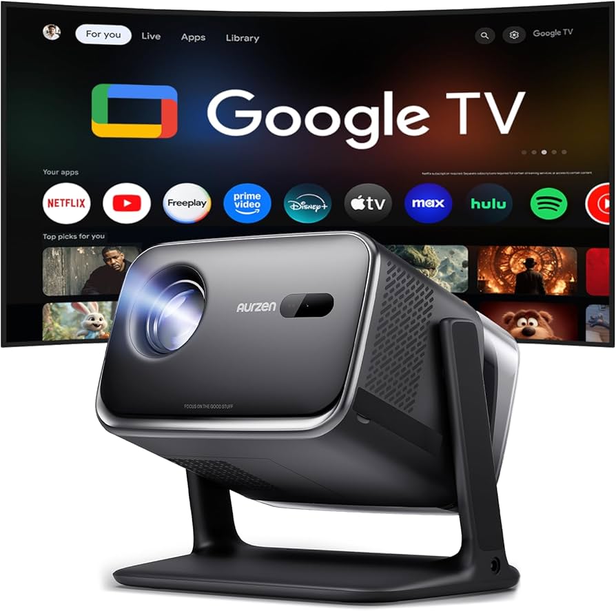 Amazon.com: Aurzen BOOM mini Google TV Smart Projector with WiFi