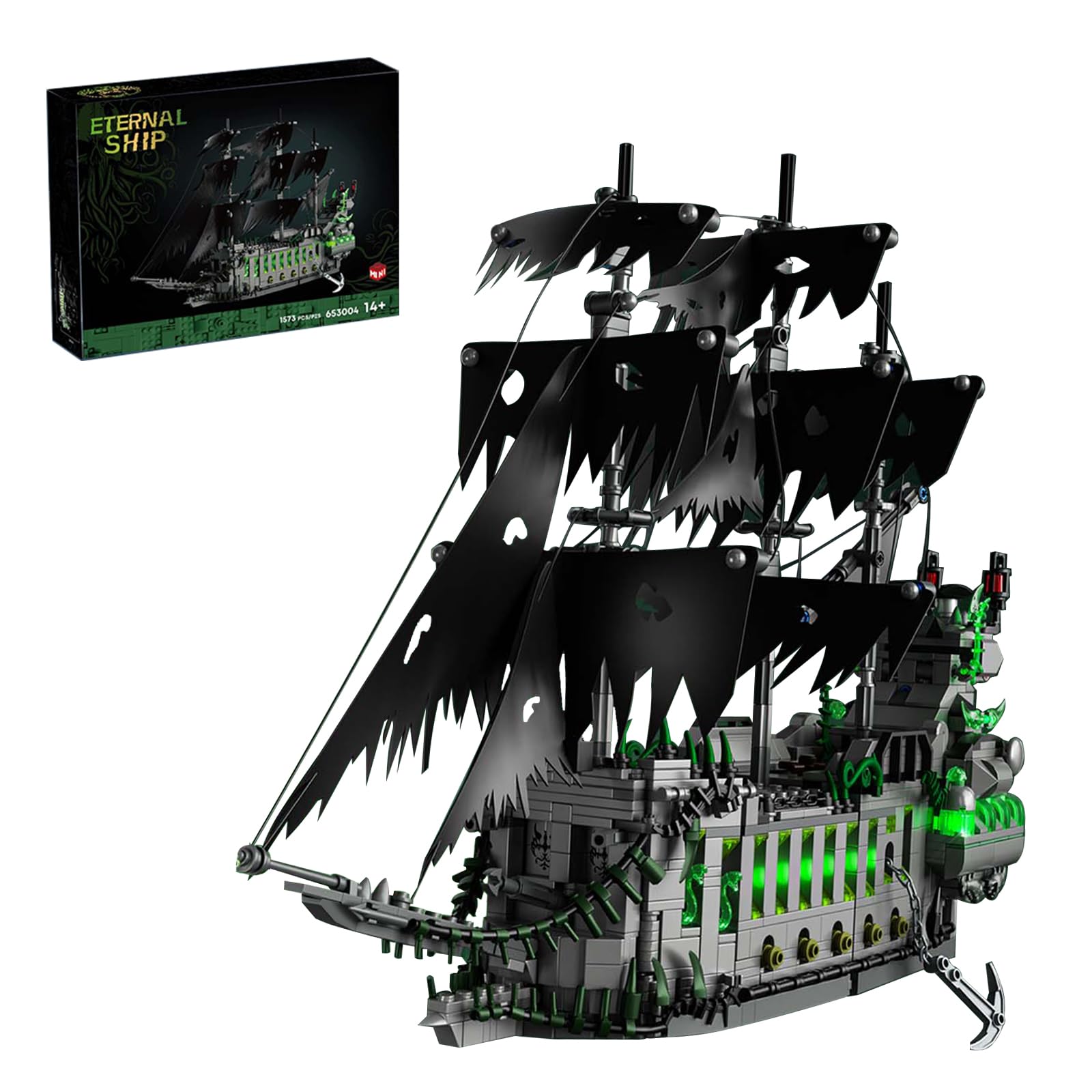 Amazon.co.jp: Hallisun ブロックセット パイレーツ船 海賊船 模型