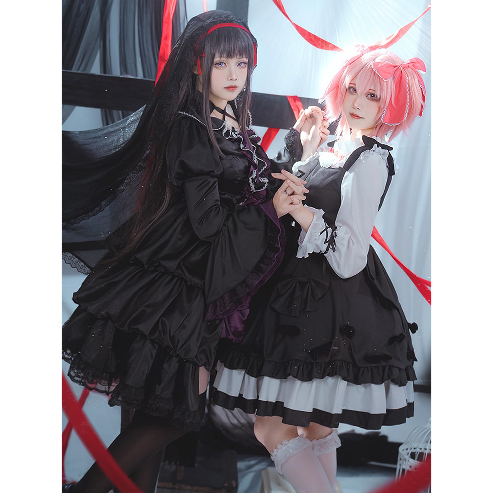 Amazon.co.jp: コスプレ衣装 フルセット ウィッグを追加可能 まどか