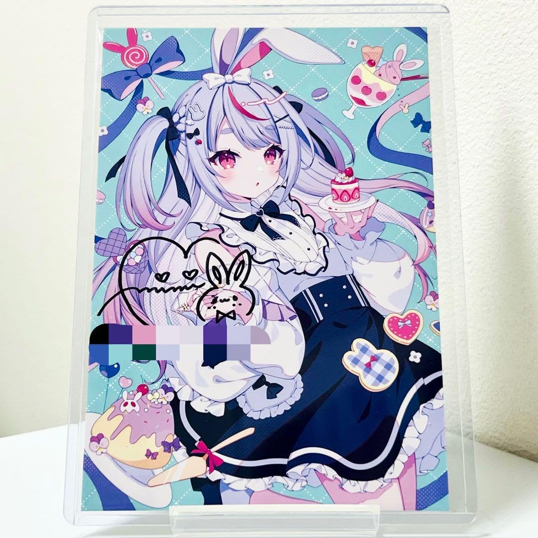 Amazon.co.jp: 兎咲ミミ 活動3周年記念 直筆サイン入りポストカード ぶ
