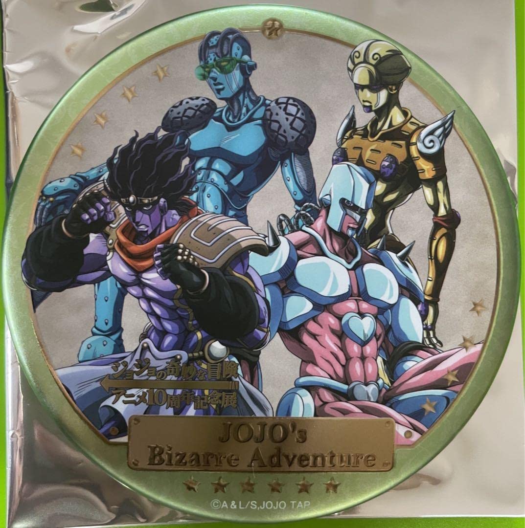 Amazon.co.jp: ジョジョの奇妙な冒険 アニメ10周年記念展 缶バッジ