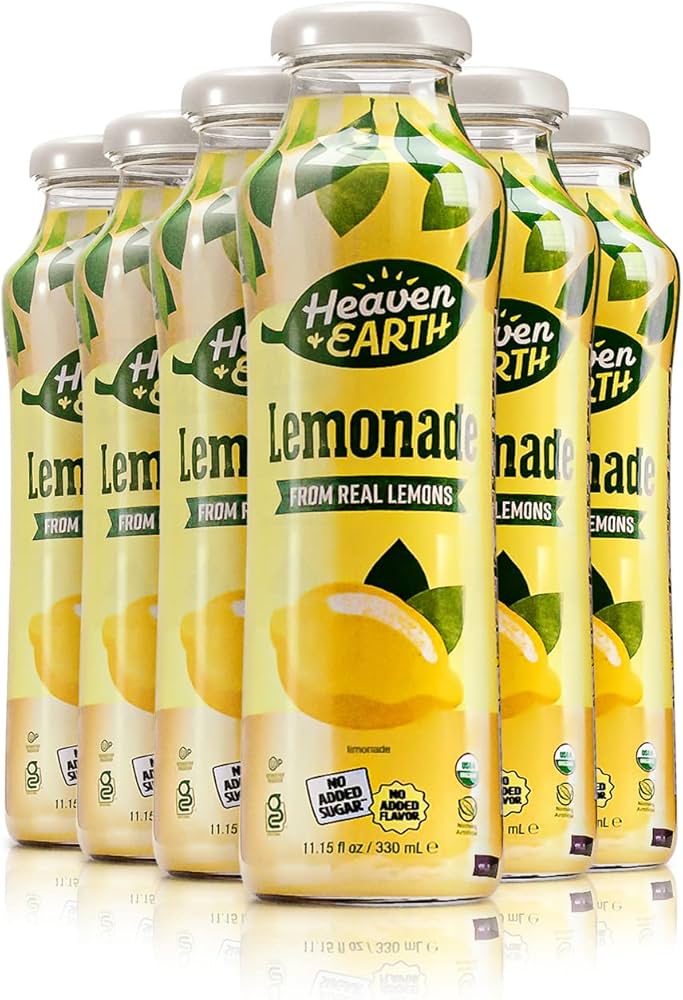 Amazon.com : Heaven & Earth Organic Lemonade, 11.2oz (6 Pack