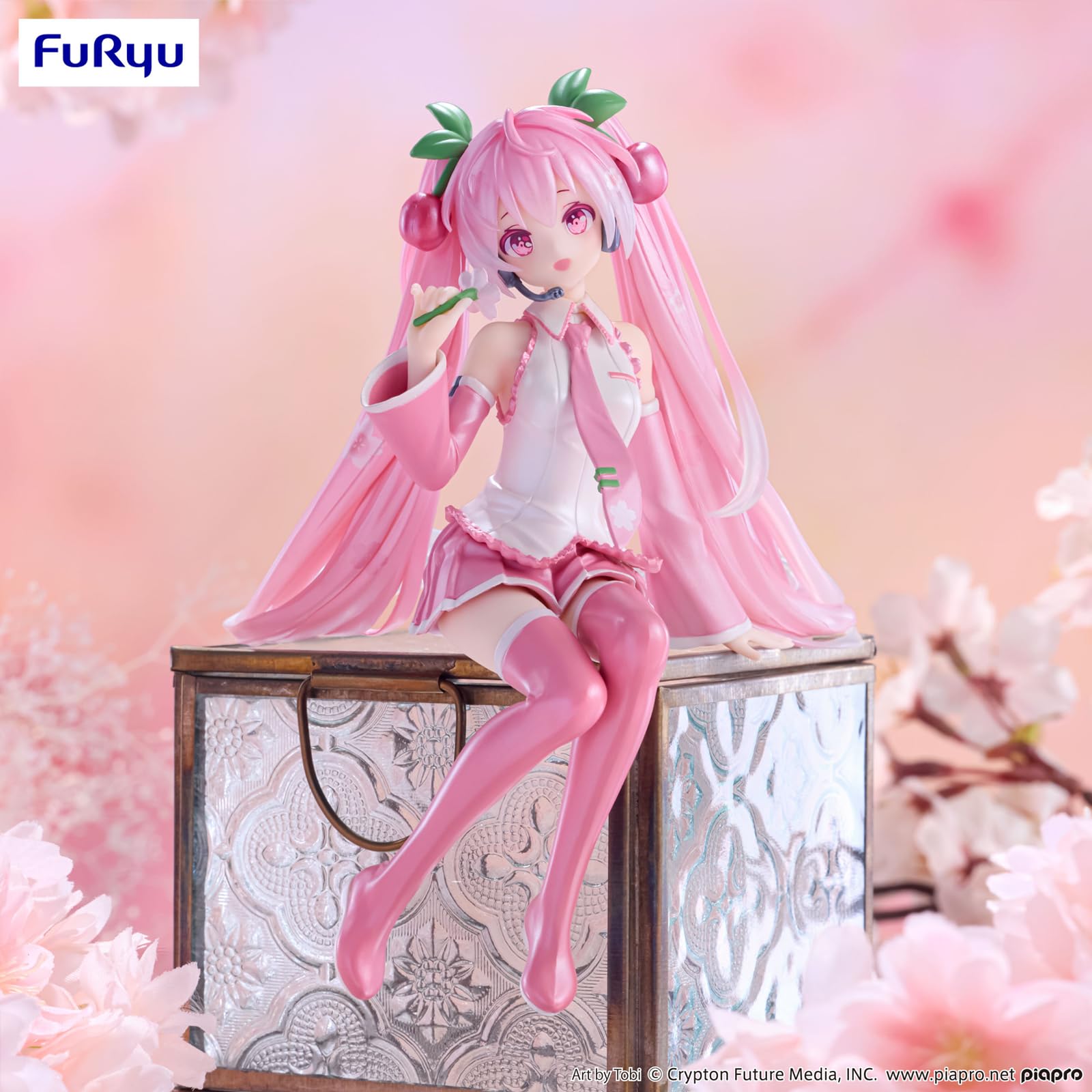 Amazon.co.jp: 初音ミクシリーズ ぬーどるストッパーフィギュア 桜ミク