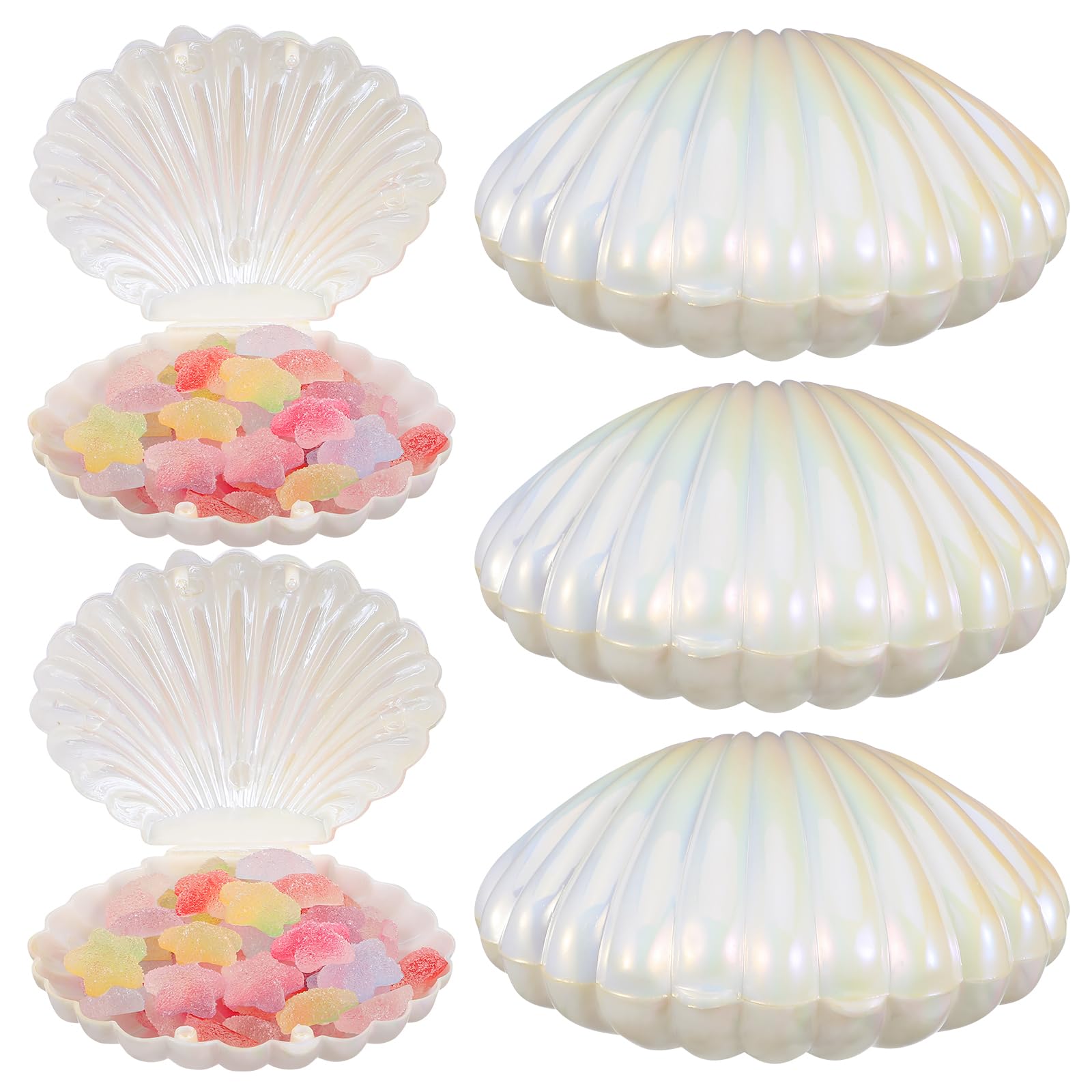 Amazon.com: GANAZONO Pearl Colored Shell Candy Boxes 10-Pack