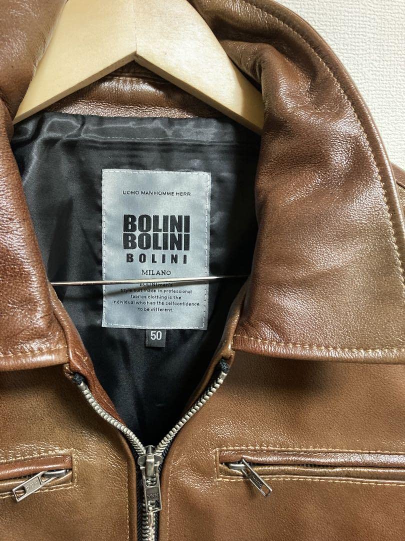 Amazon.co.jp: BOLINI ブラックラインdesignerレザージャケット