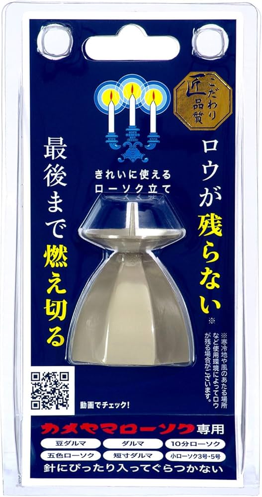 Amazon.co.jp: Kameyama Anshin Candle Holder (Small) No Wax Left