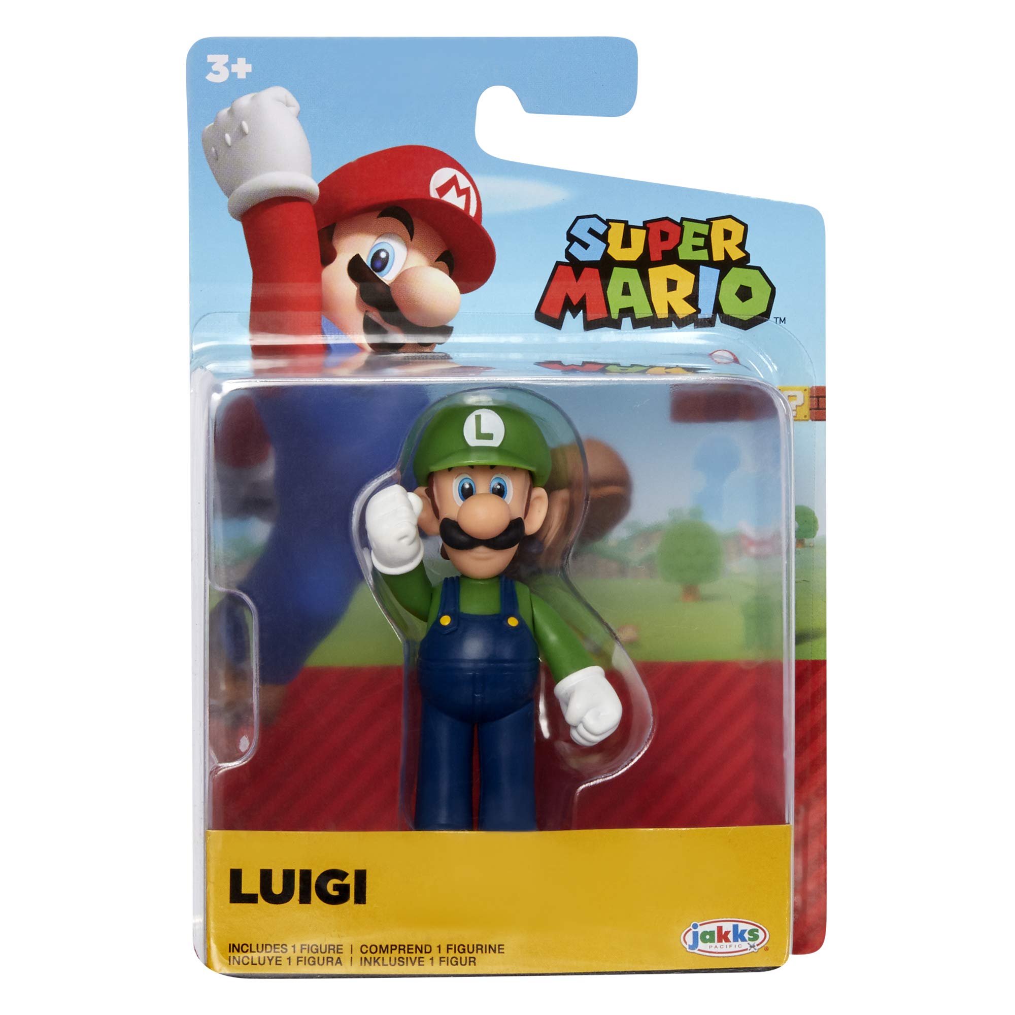 Amazon.co.jp: SUPER MARIO Action Figure 2.5 Inch Standing Luigi