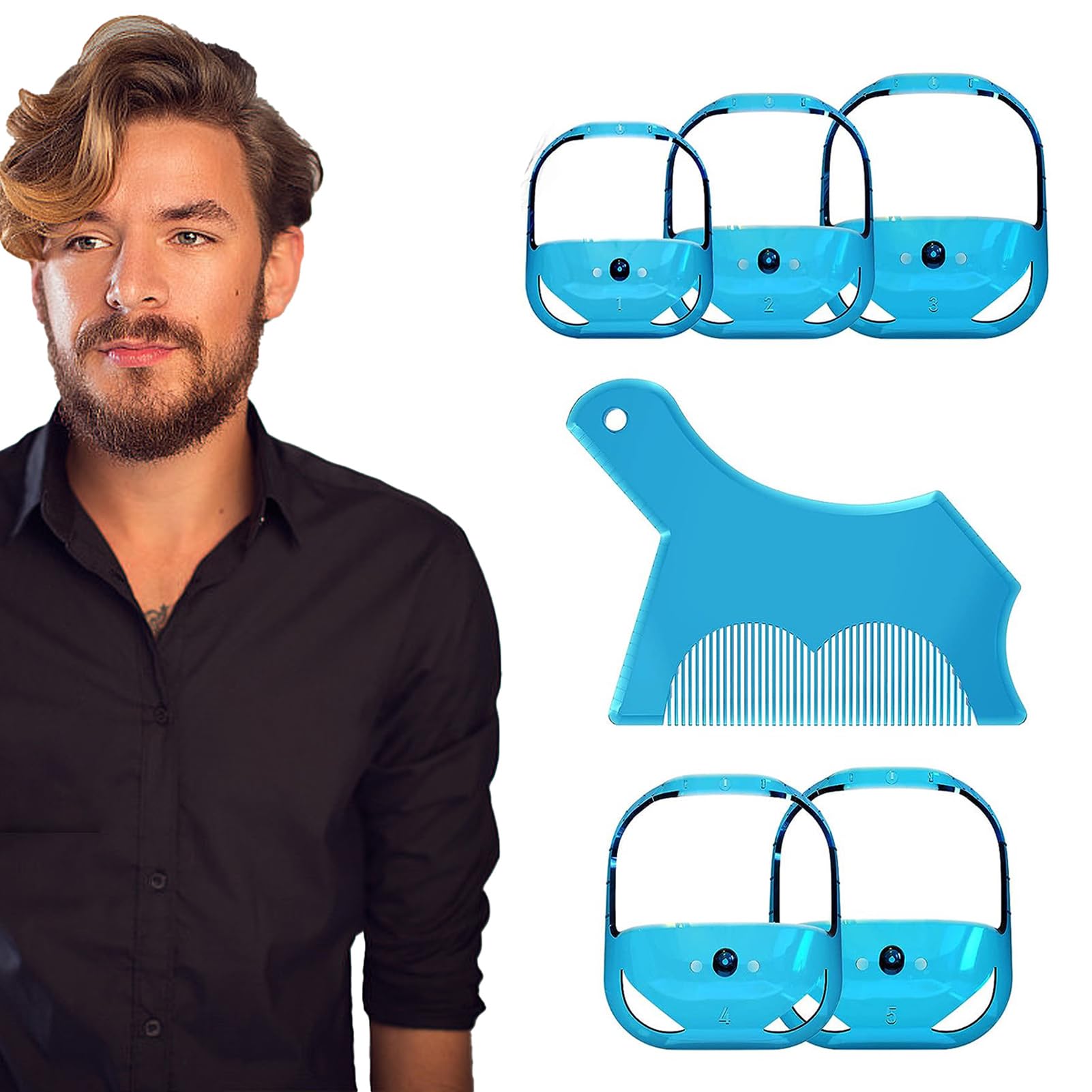 Amazon.co.jp: ひげ整形ツール | 男性用ヒゲシェイパー,男性用再利用