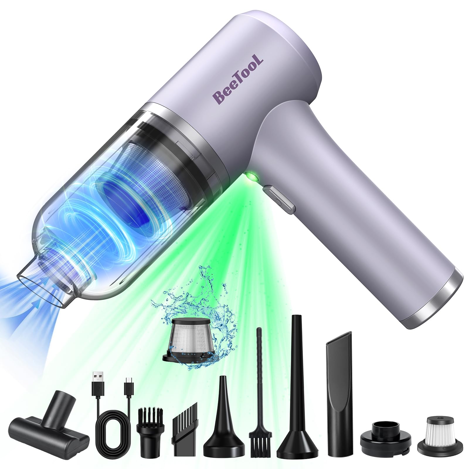 Amazon.co.jp: ハンディクリーナー 多機能 【2種吸引モード＆ダスト