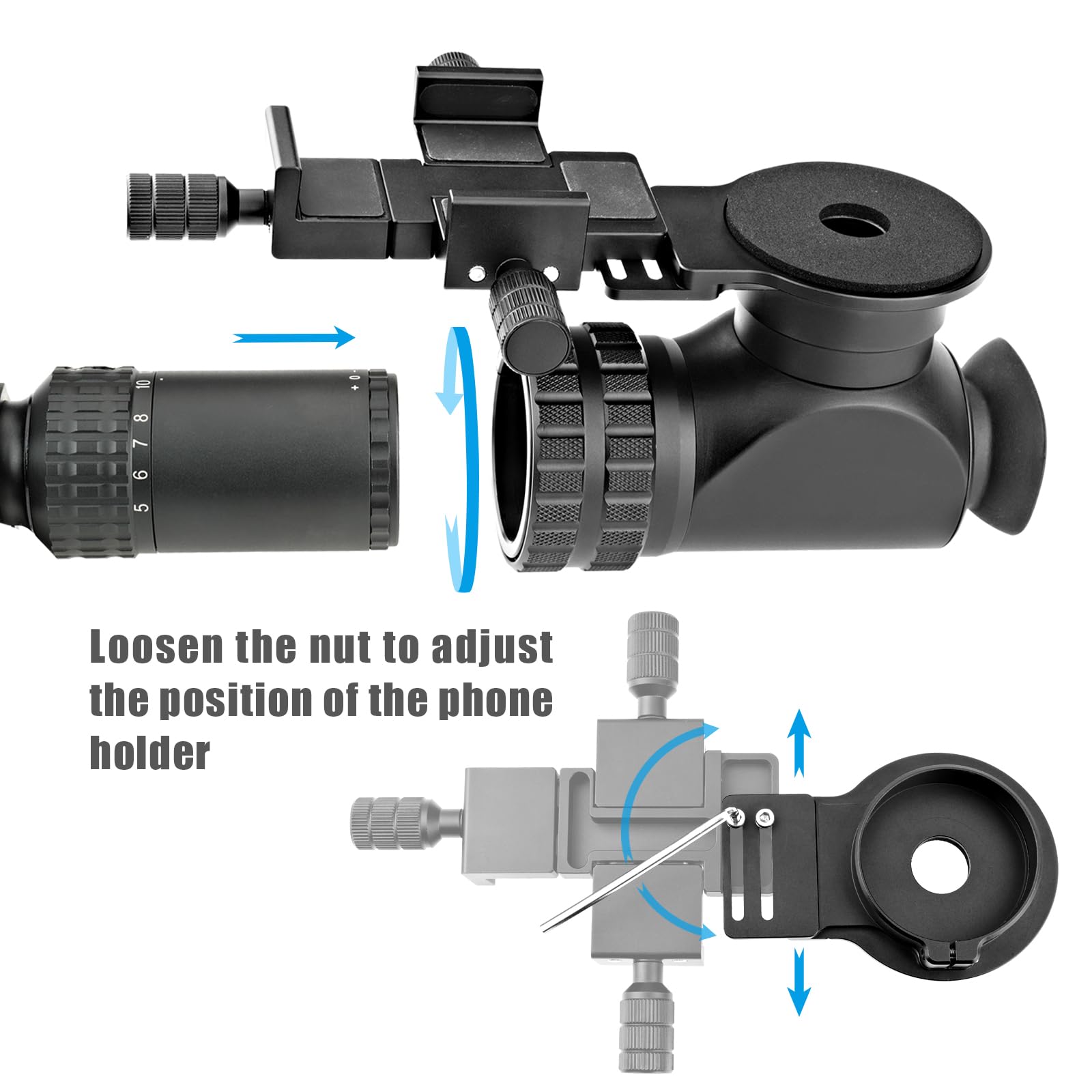 Amazon | Forevercam ライフルスコープ 携帯電話カメラマウント