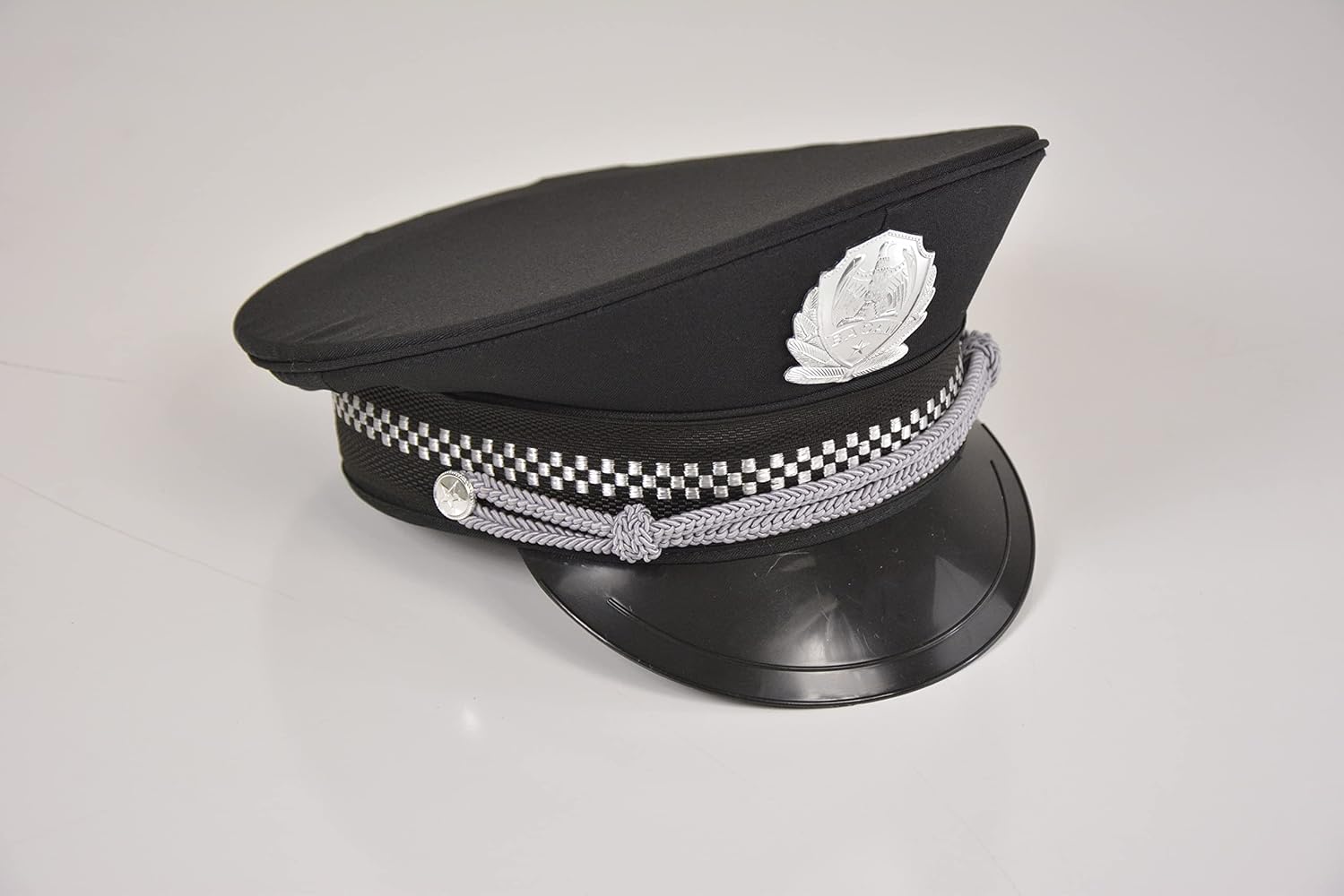 Amazon.co.jp: 警官帽子 ポリスハット コスチューム用小物 ブラック