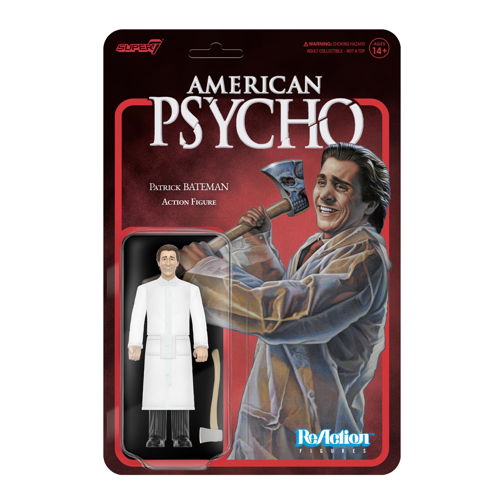 Amazon.com: Super7 American Psycho Patrick Bateman (Raincoat