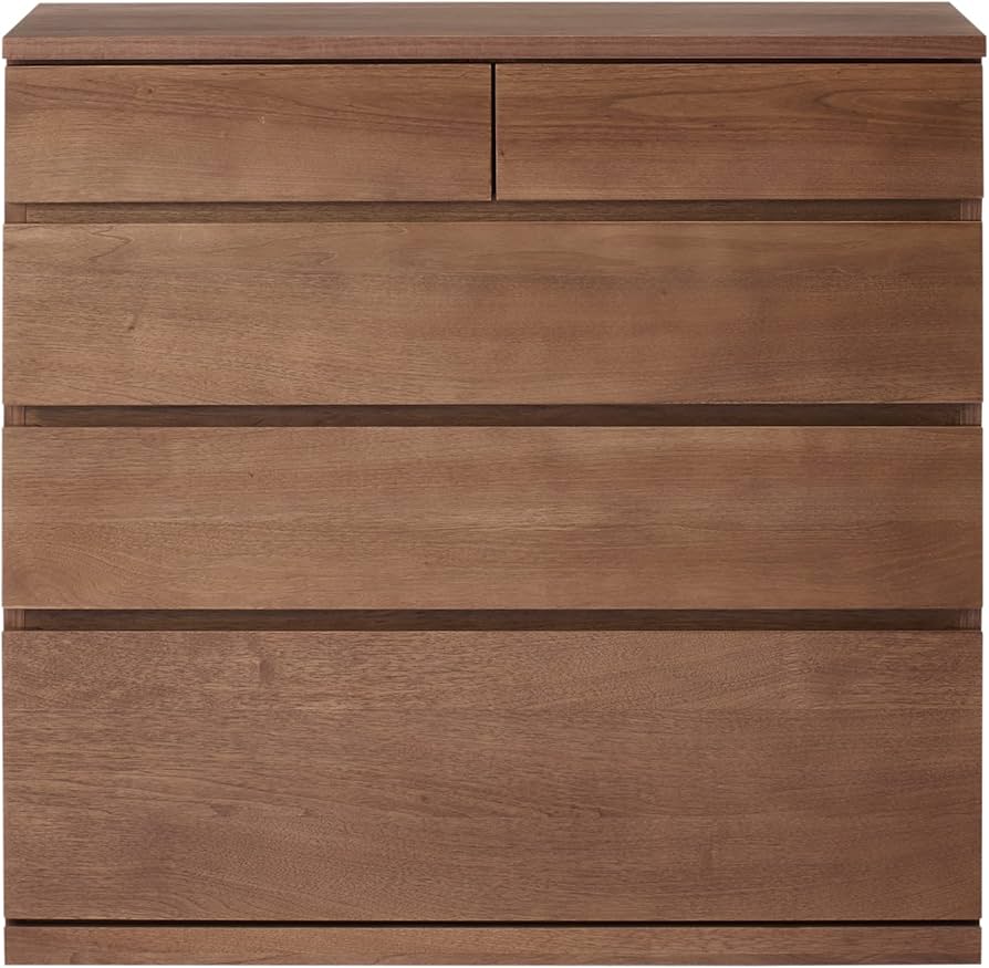 Amazon｜MUJI 無印良品 木製チェスト4段 幅88×奥行44×高さ83cm