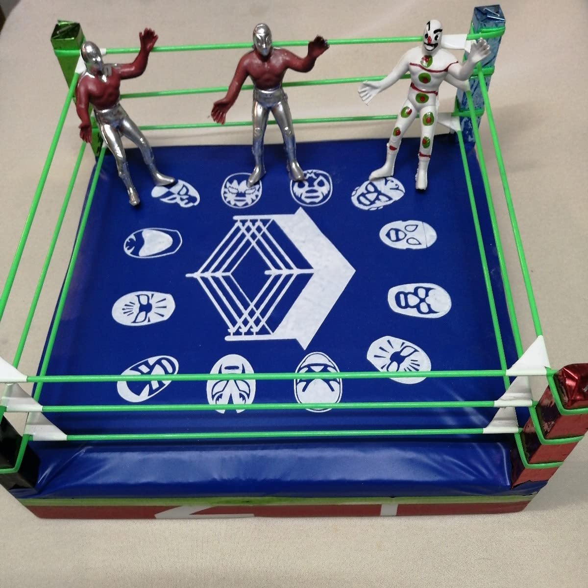 Amazon.co.jp: メキシコ限定 ルチャリブレ コレクション リング 木製 3