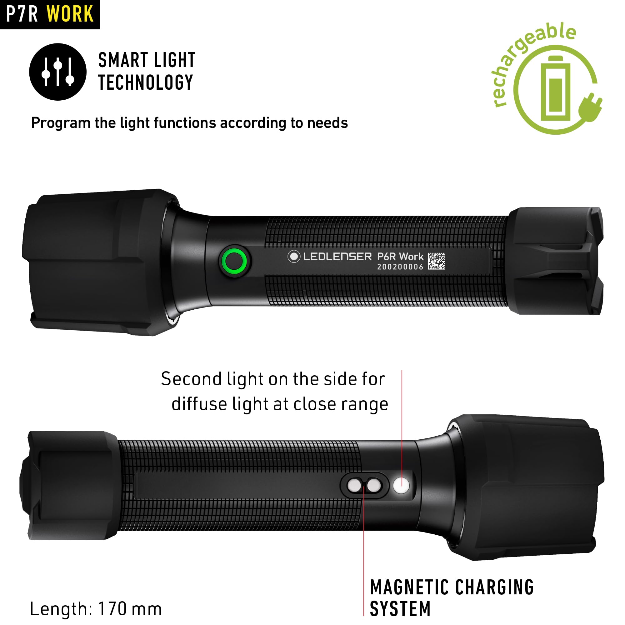 Amazon.co.jp: Ledlenser、P17Rコア充電式懐中電灯、家庭用および緊急