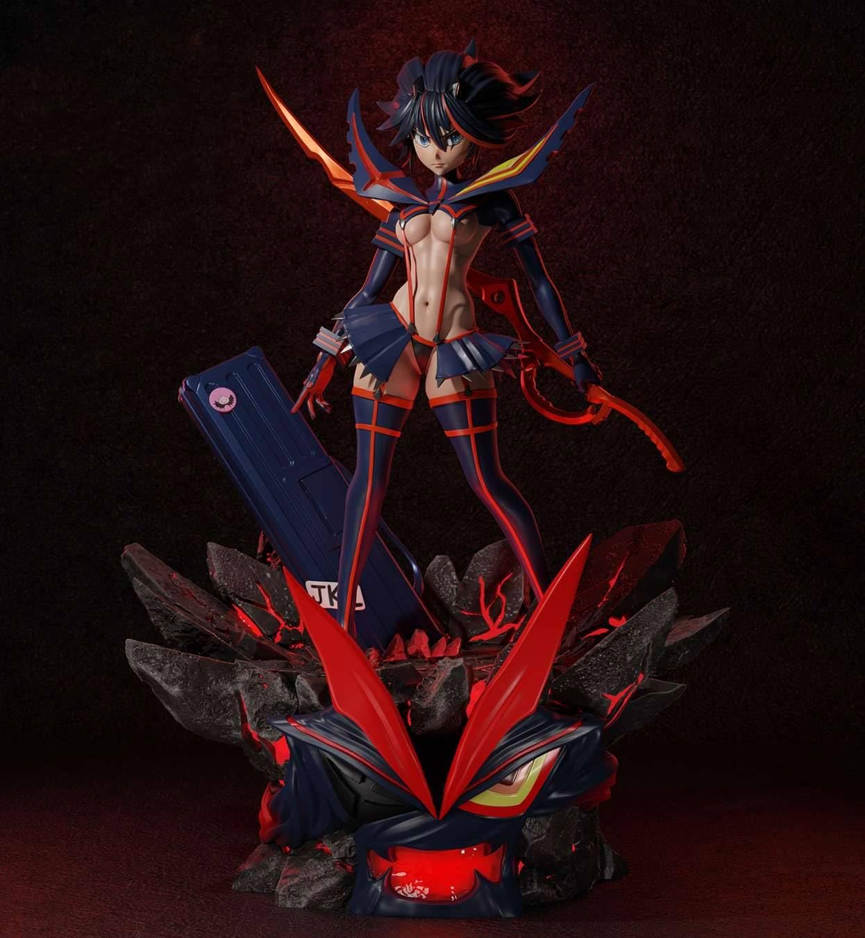 Amazon.co.jp: キルラキル 纏流子 まといりゅうこ 1/6スケール 塗装